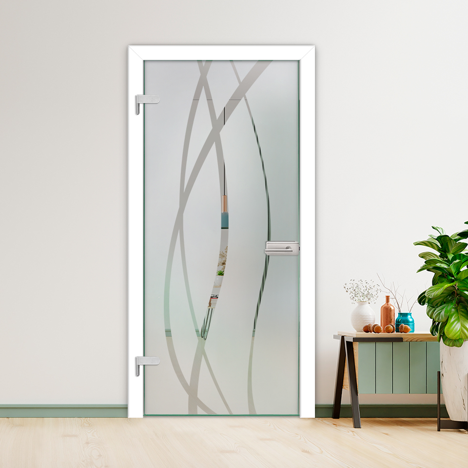 Hinged Glass Door (Model HGD-H+H-0088 Semi-Private)