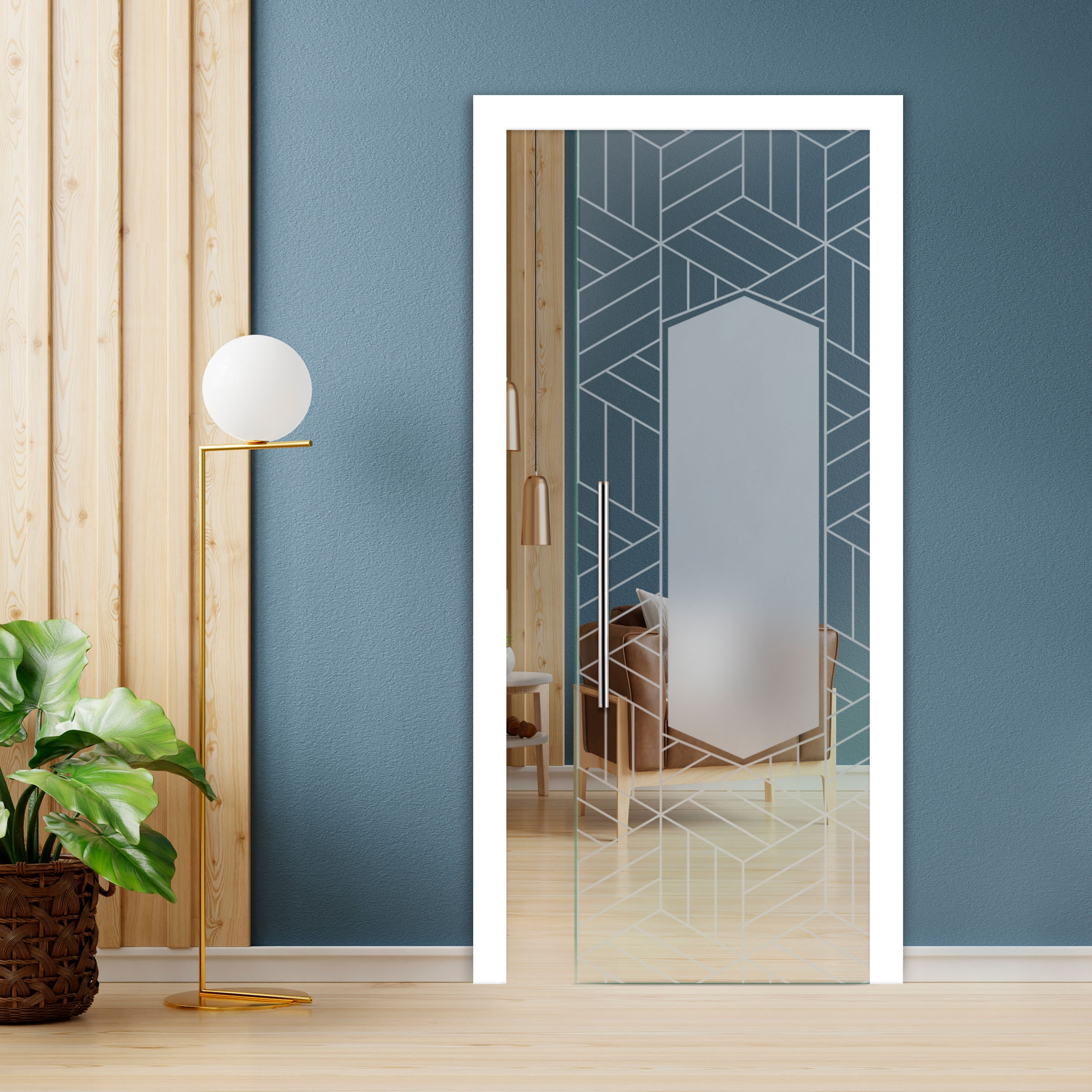 Pocket Glass Barn Door (Model PSGD-0137 Non-Private)