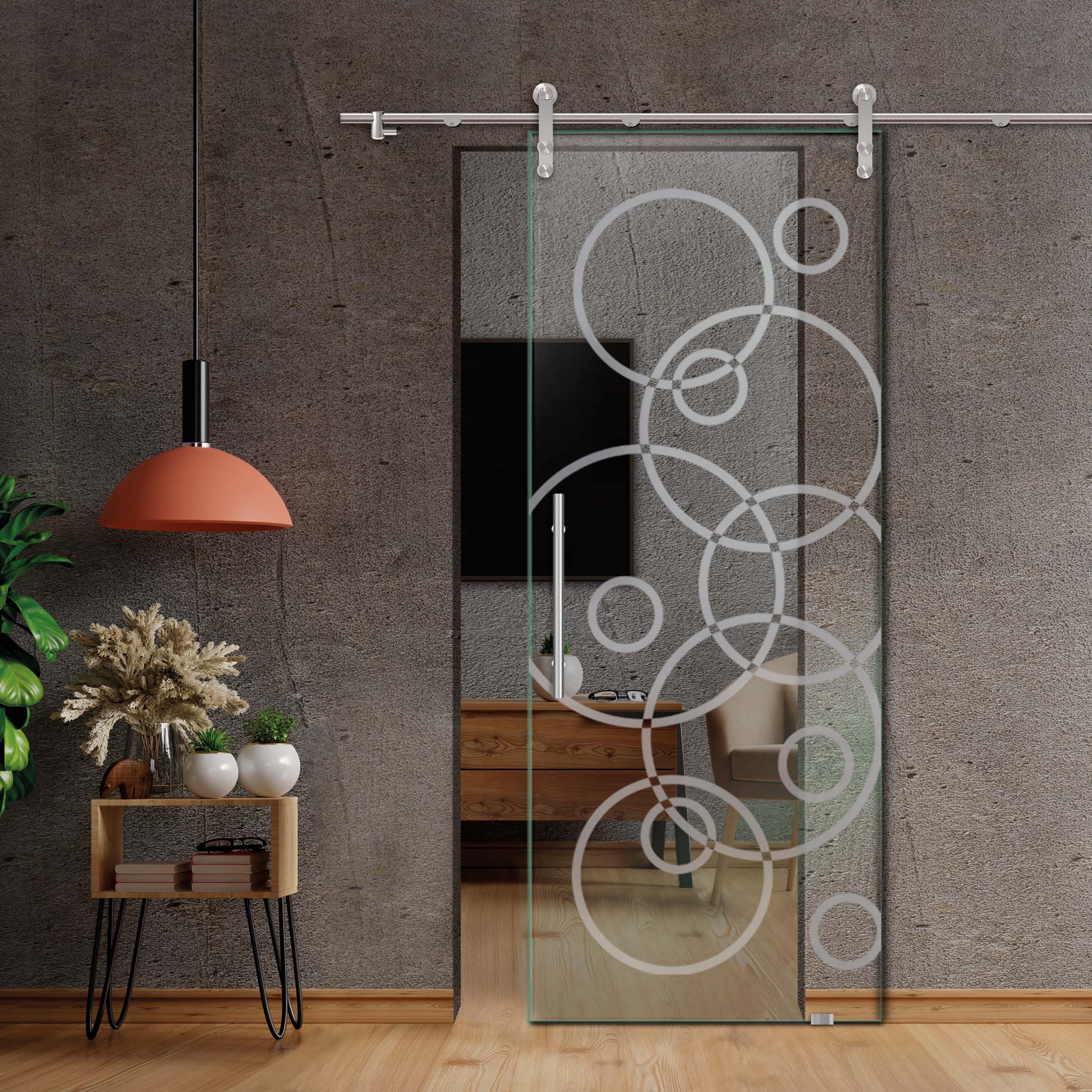 Sliding Glass Barn Door (Non-private)