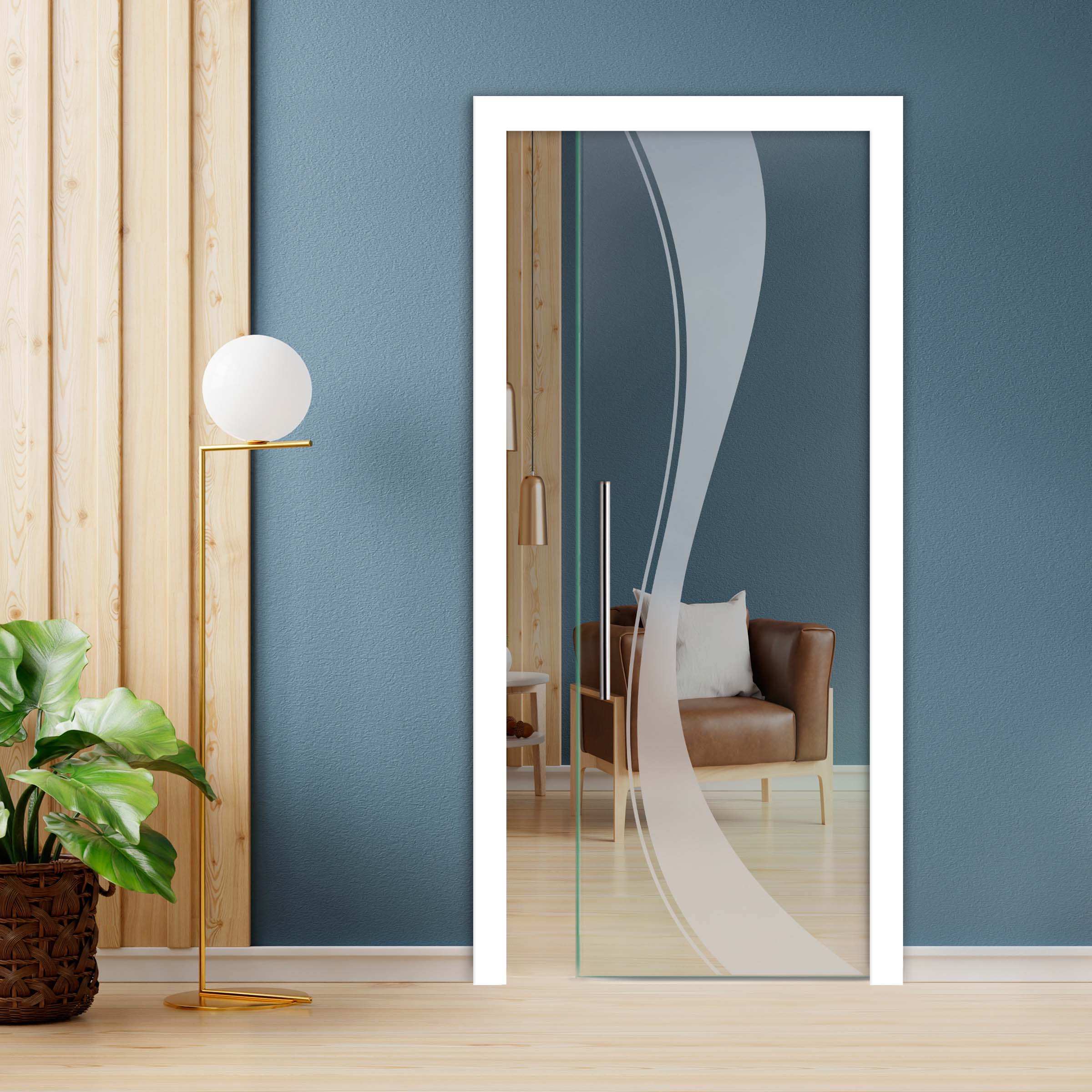 Pocket Glass Barn Door (Model PSGD-0094 Non-Private)