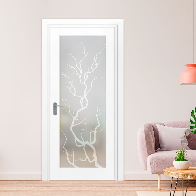 1 Lite Interior Door with Glass Insert (Model 1LID-0001 Full-Private)