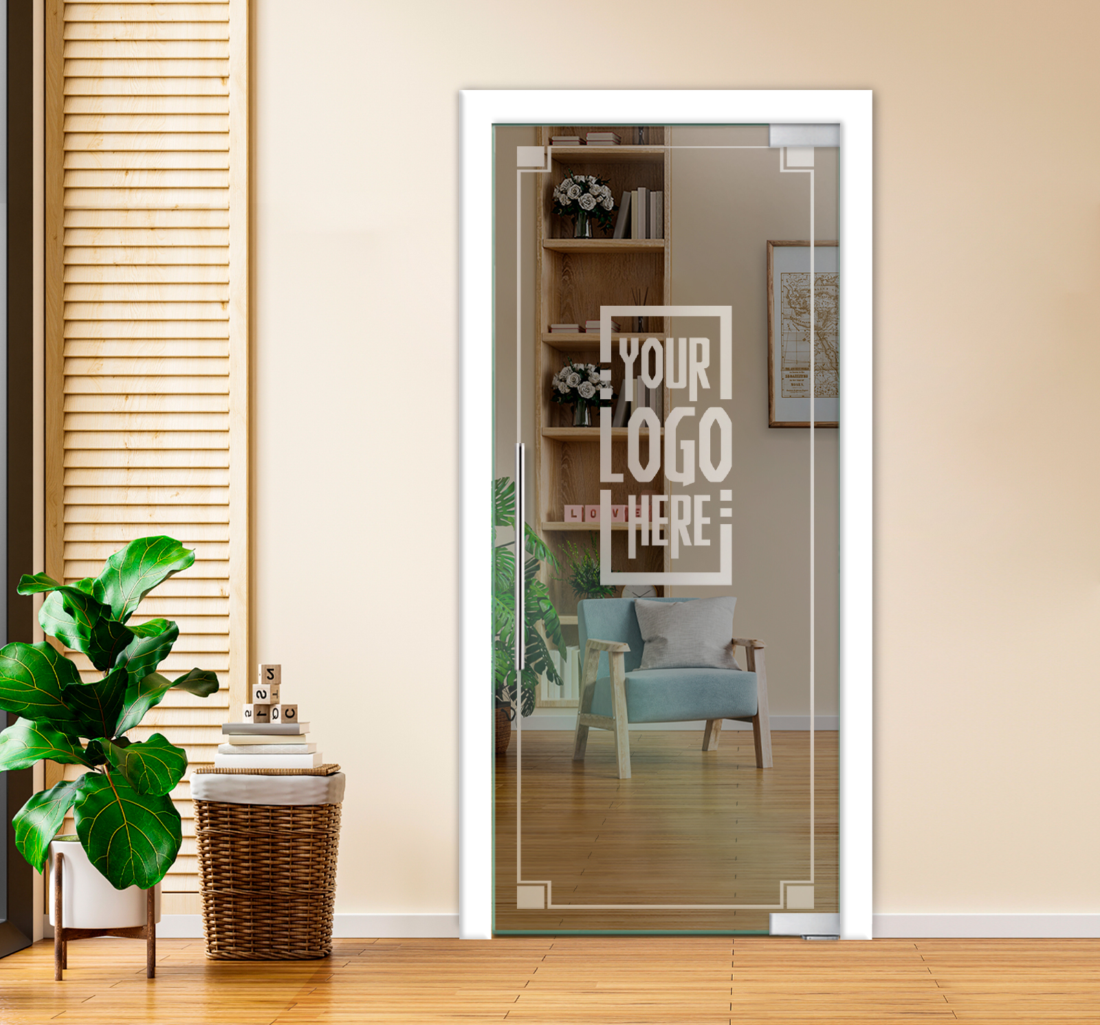 Pivot Glass Doors (Non-private) T-Handle