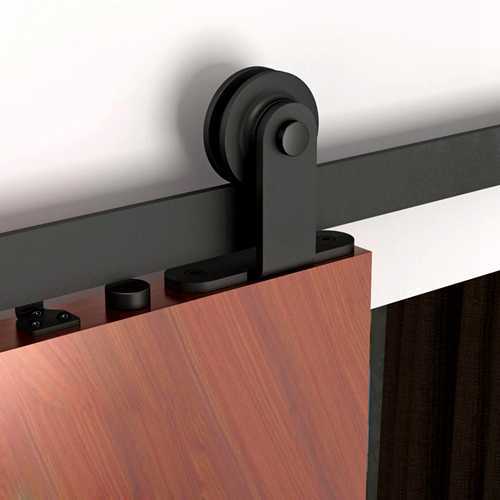 Carbon Steel Sliding Wood Barn Door Hardware Kit SH-CA-0767