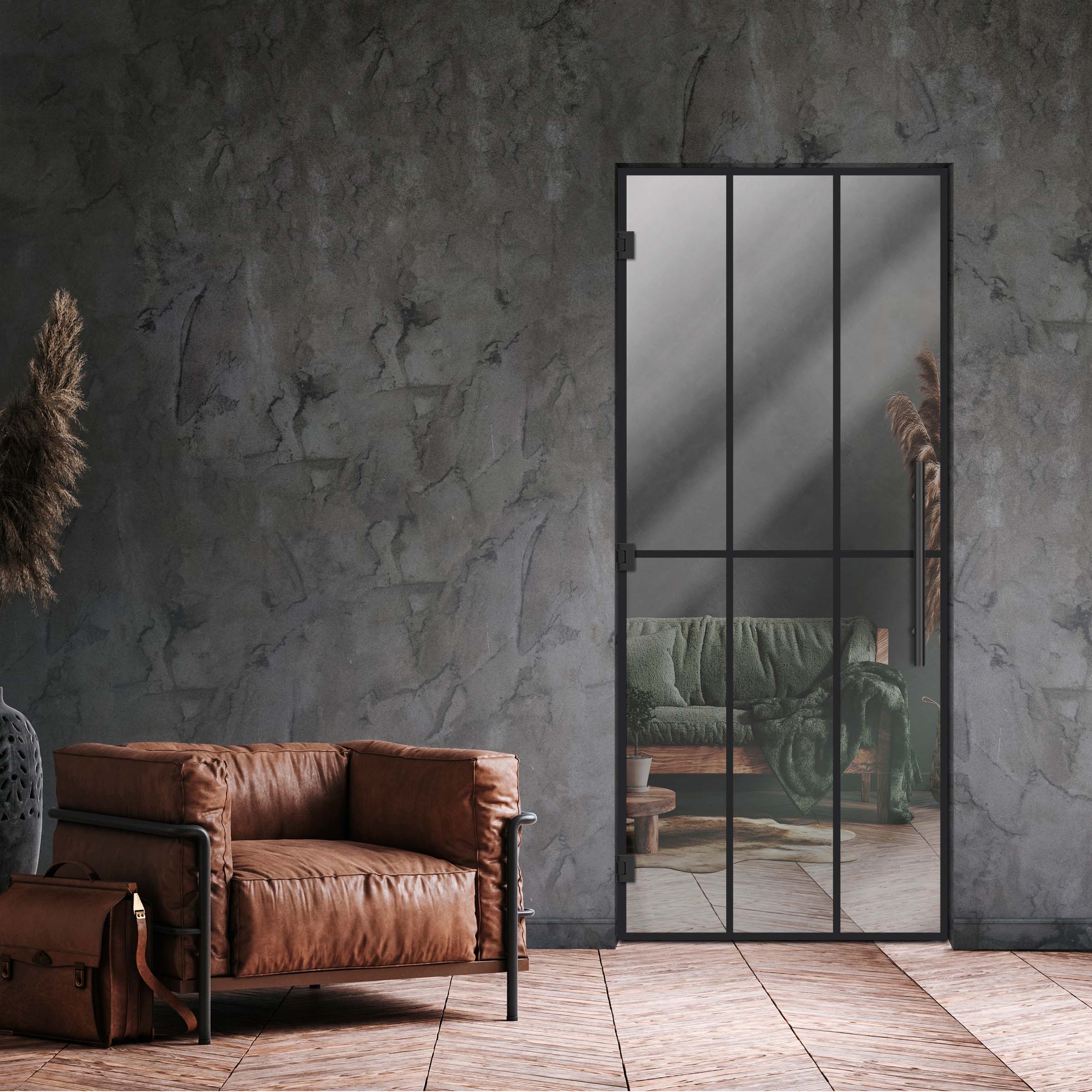 Swing Glass Door Industrial & Loft Style SD-4190