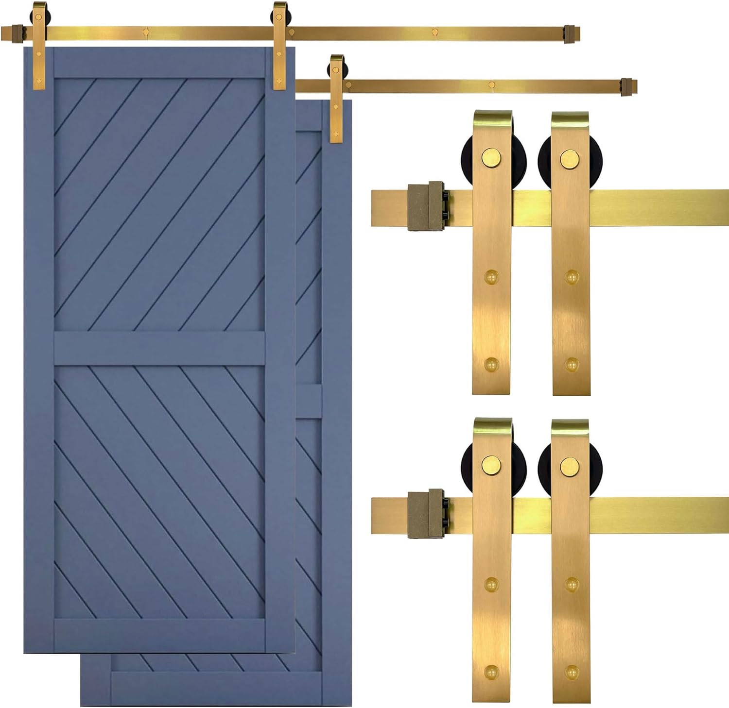 6ft 6in - Single Doors (2-Pack)