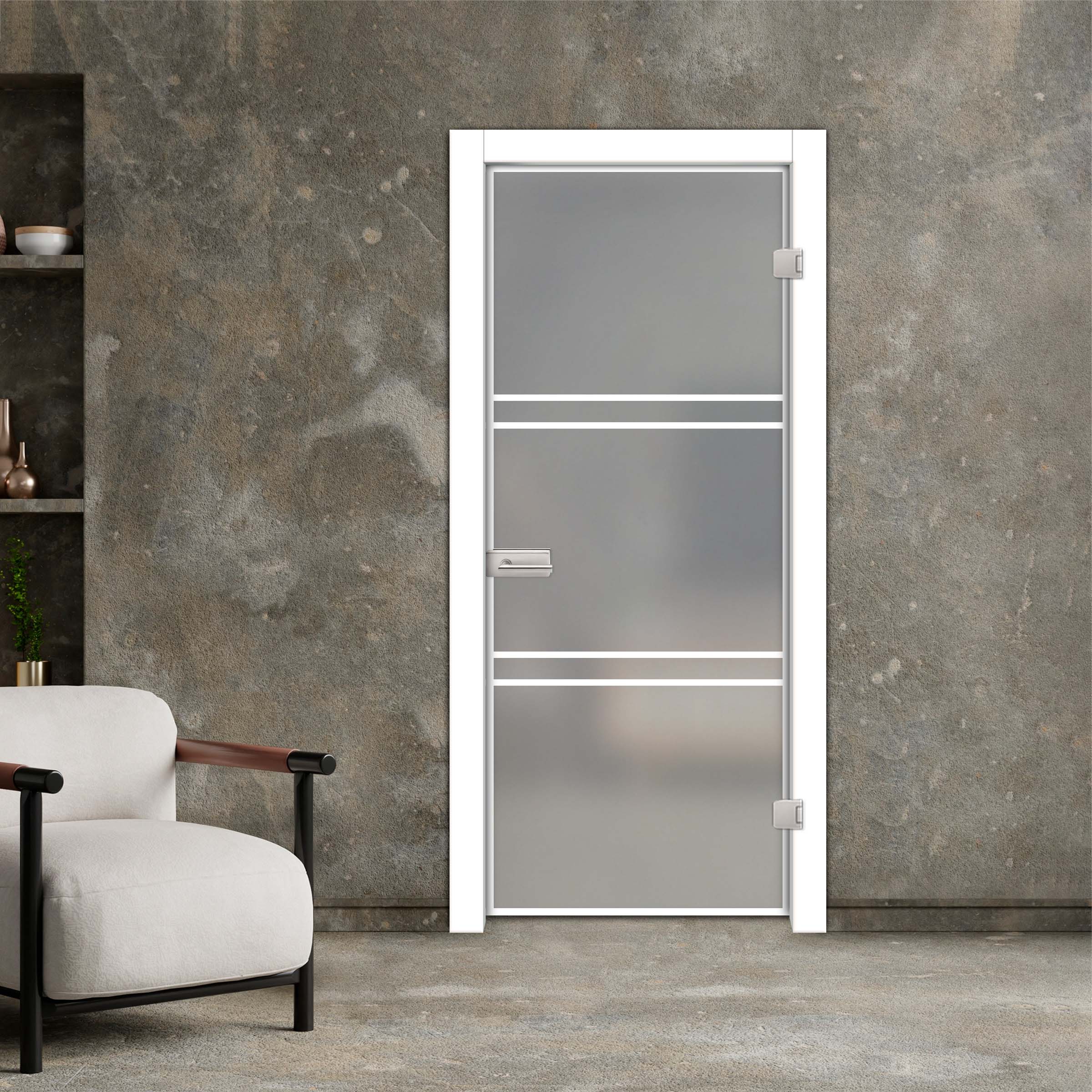 Industrial Style Frameless Hinged Glass Door IHGD-4215