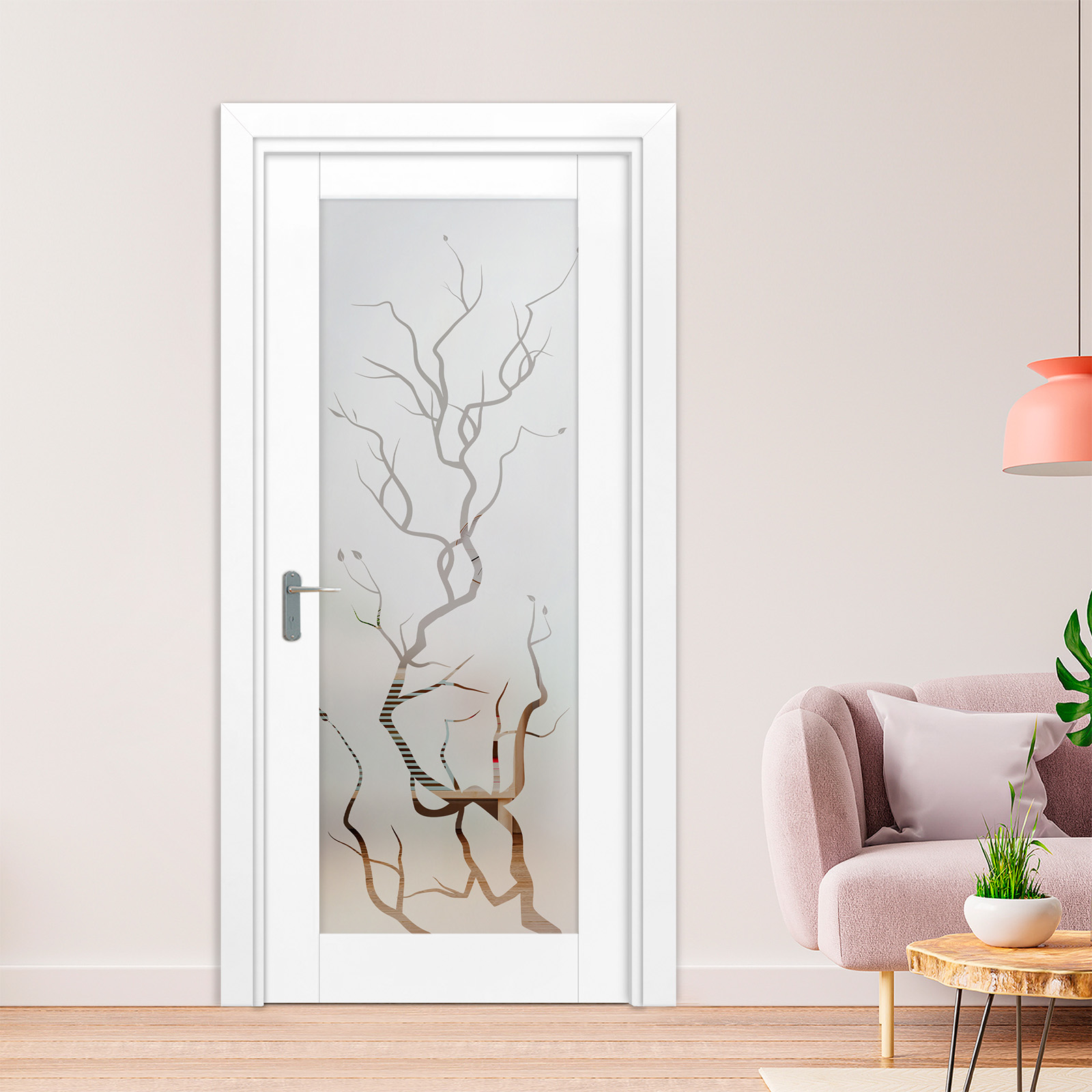 1 Lite Interior Door with Glass Insert 1LID-3181