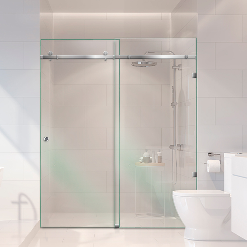 Frameless Sliding Clear Glass Shower Door FSGS-4111