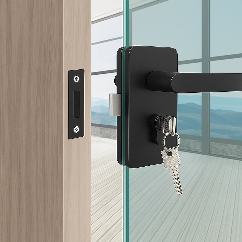 Glass Door Lock Set for Frameless