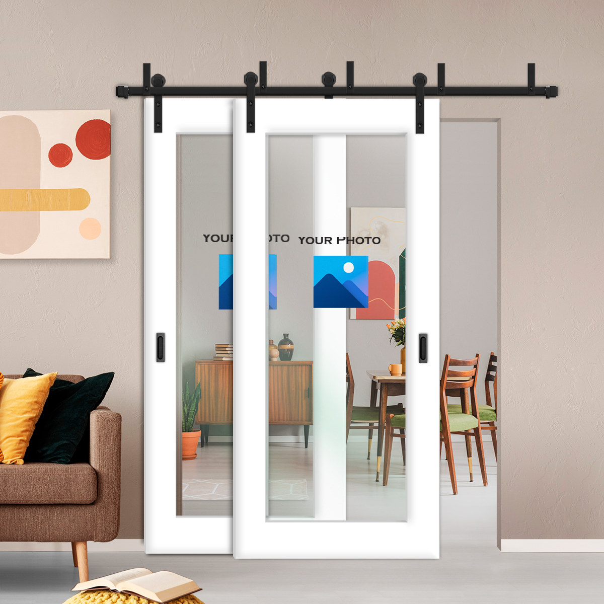 Sliding Barn Bypass Doors (Non-private) 