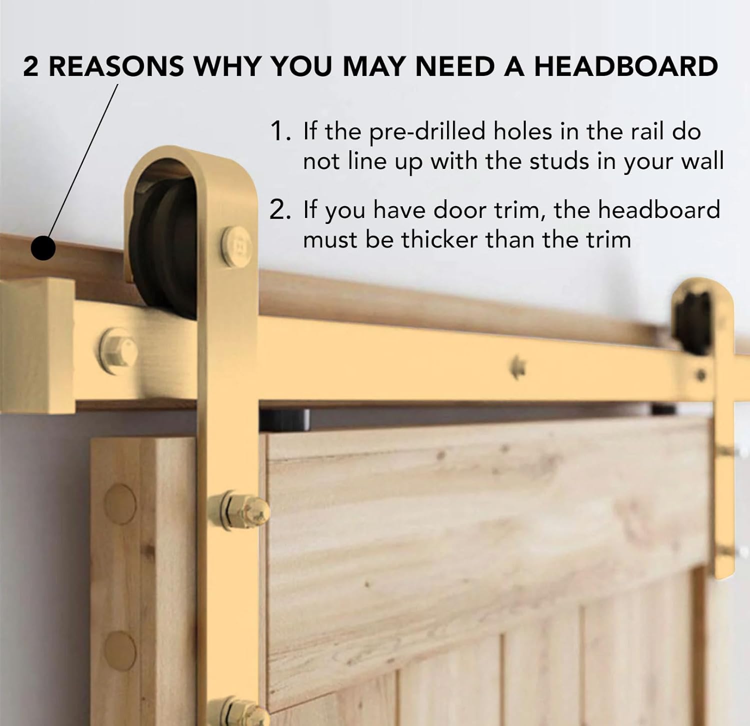 Sliding Wood Barn Door Hardware Kit