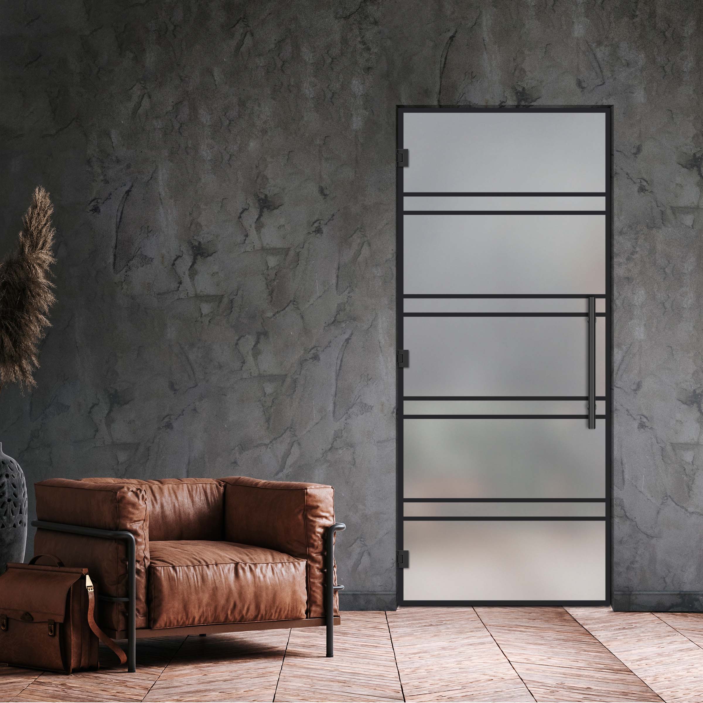Swing Glass Door Industrial & Loft Style SD-4187