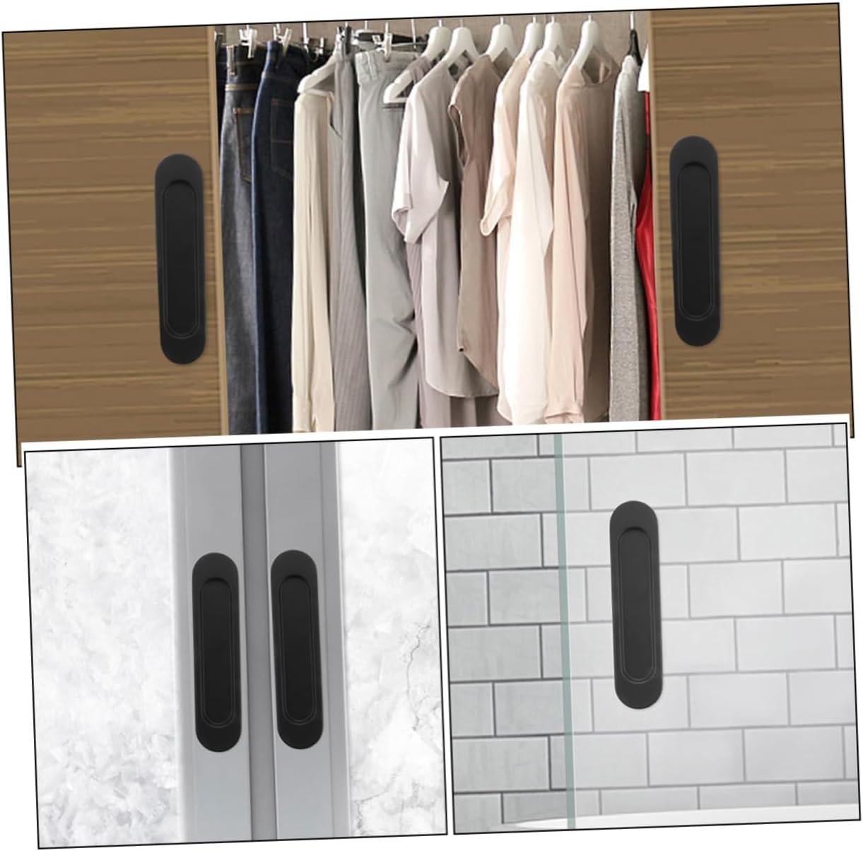 Adhesive Recessed Handles for Sliding and Glass Doors