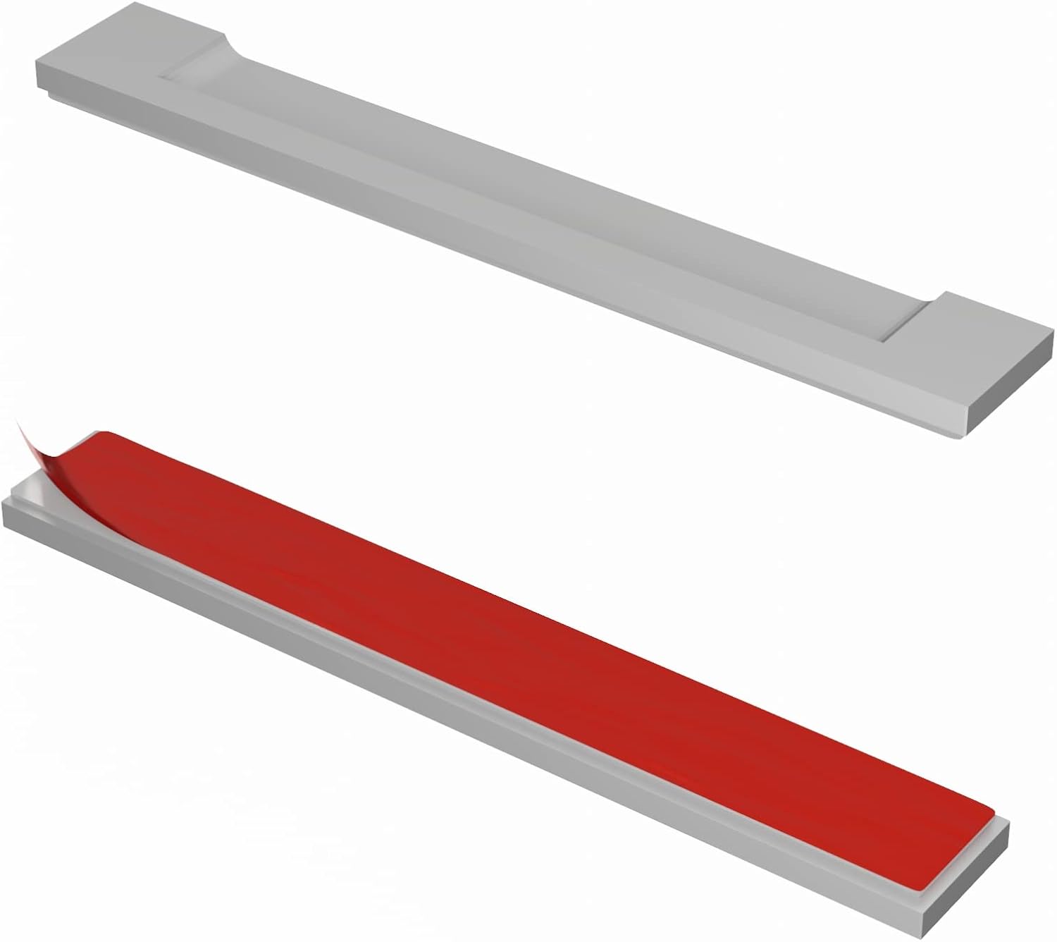 Modern Adhesive Handles Silver
