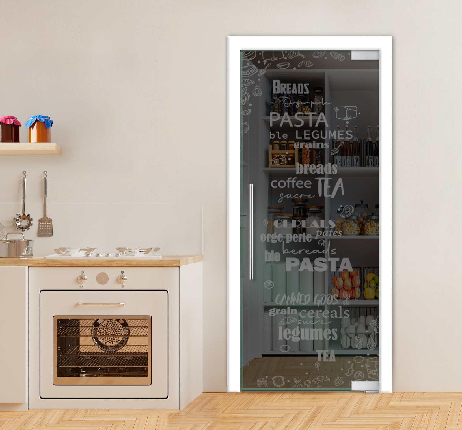 Pivot Glass Door ( Non-Private) T-Handle