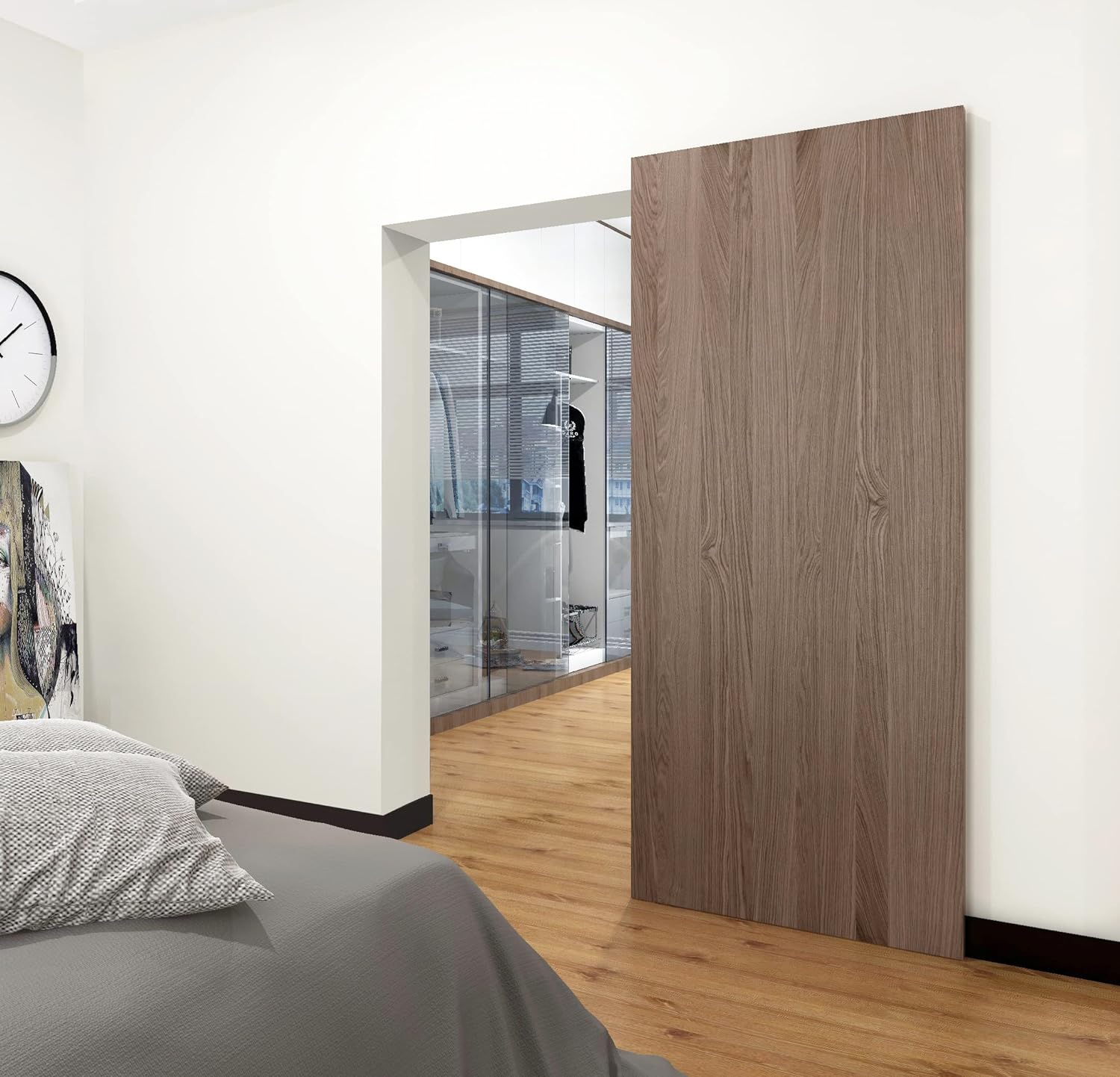 Hidden hardware Kit for Wooden Door (Without Button Rail)