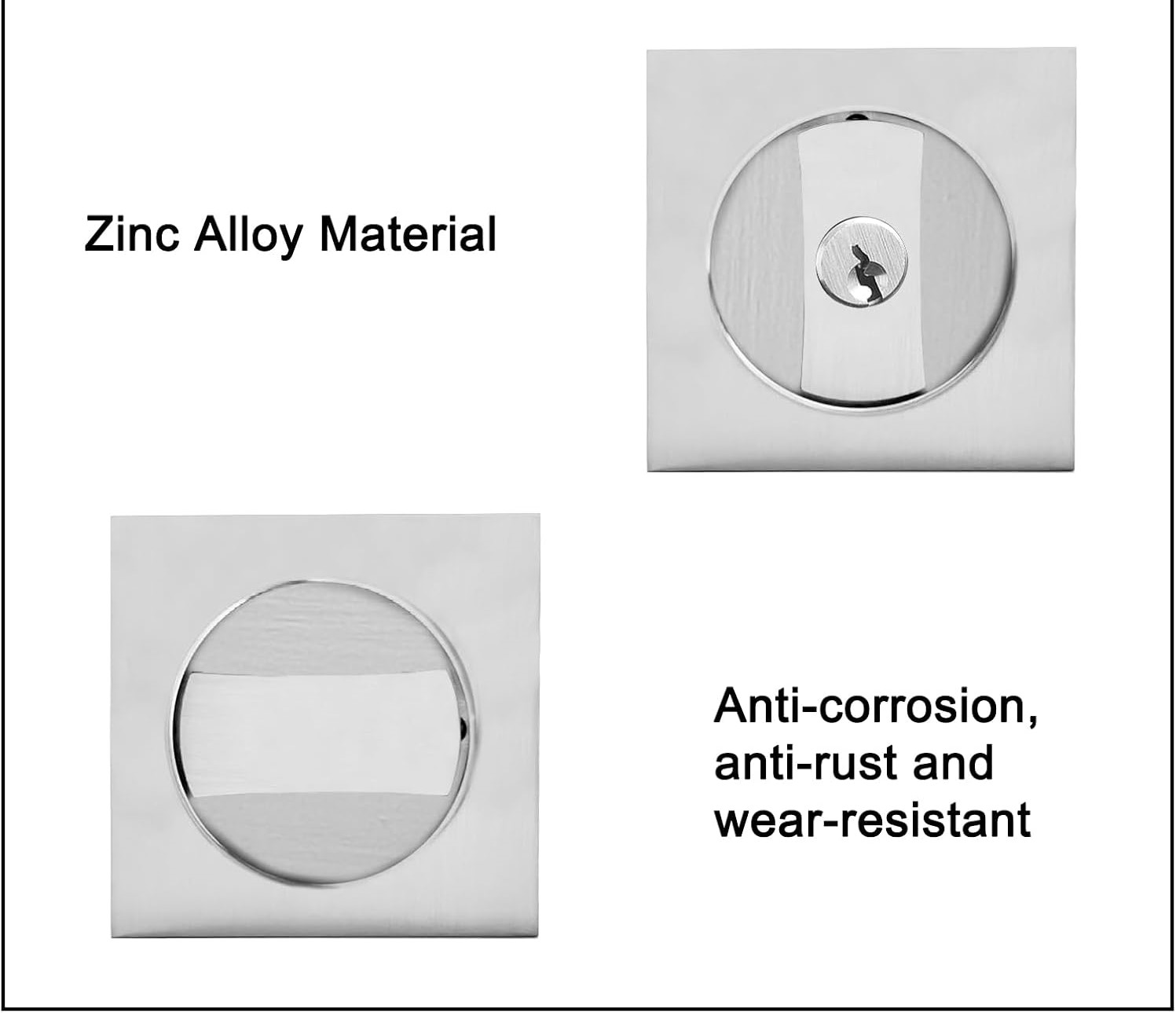 Pocket Door Lock with Edge Pull