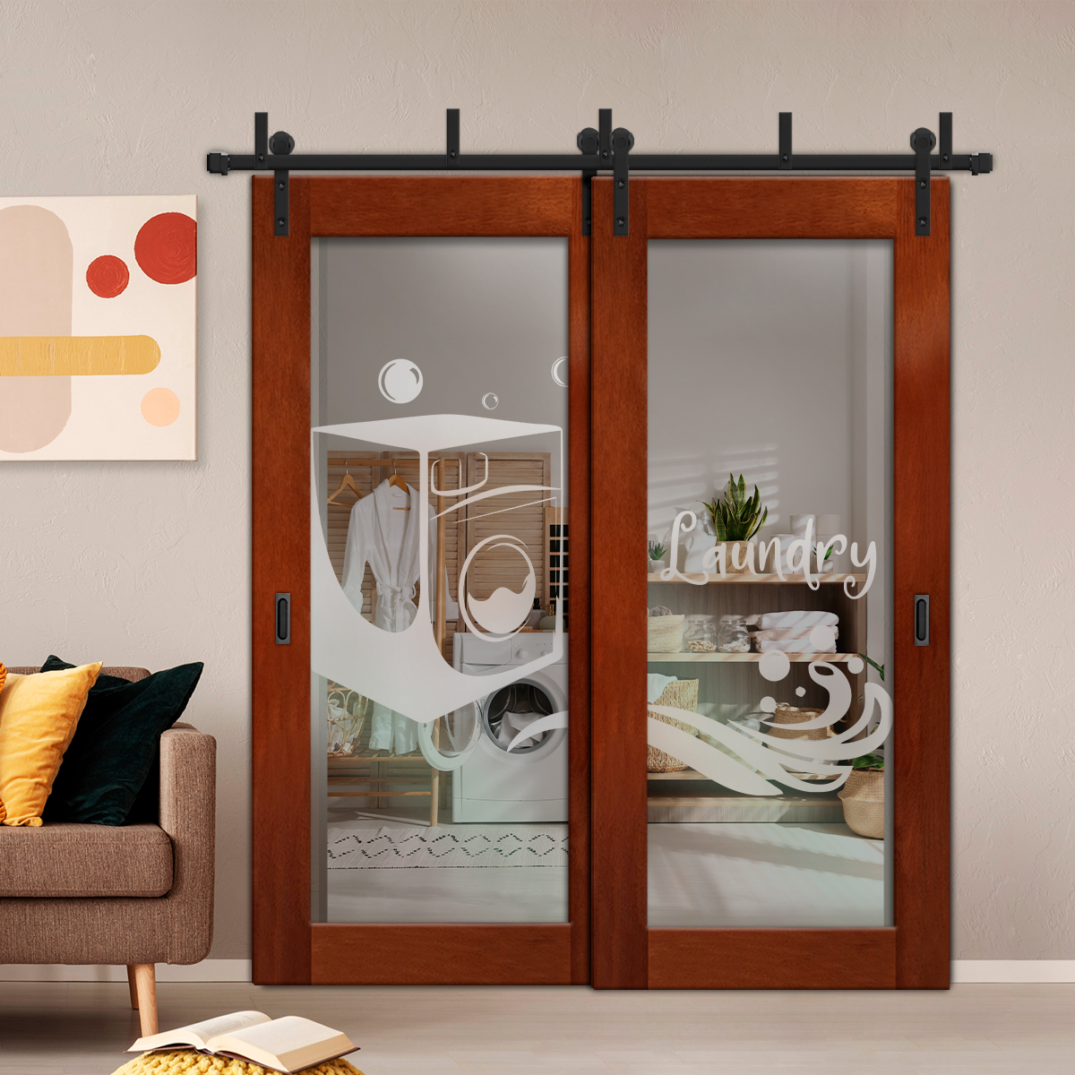 Sliding Barn Bypass Door (Non-Private)