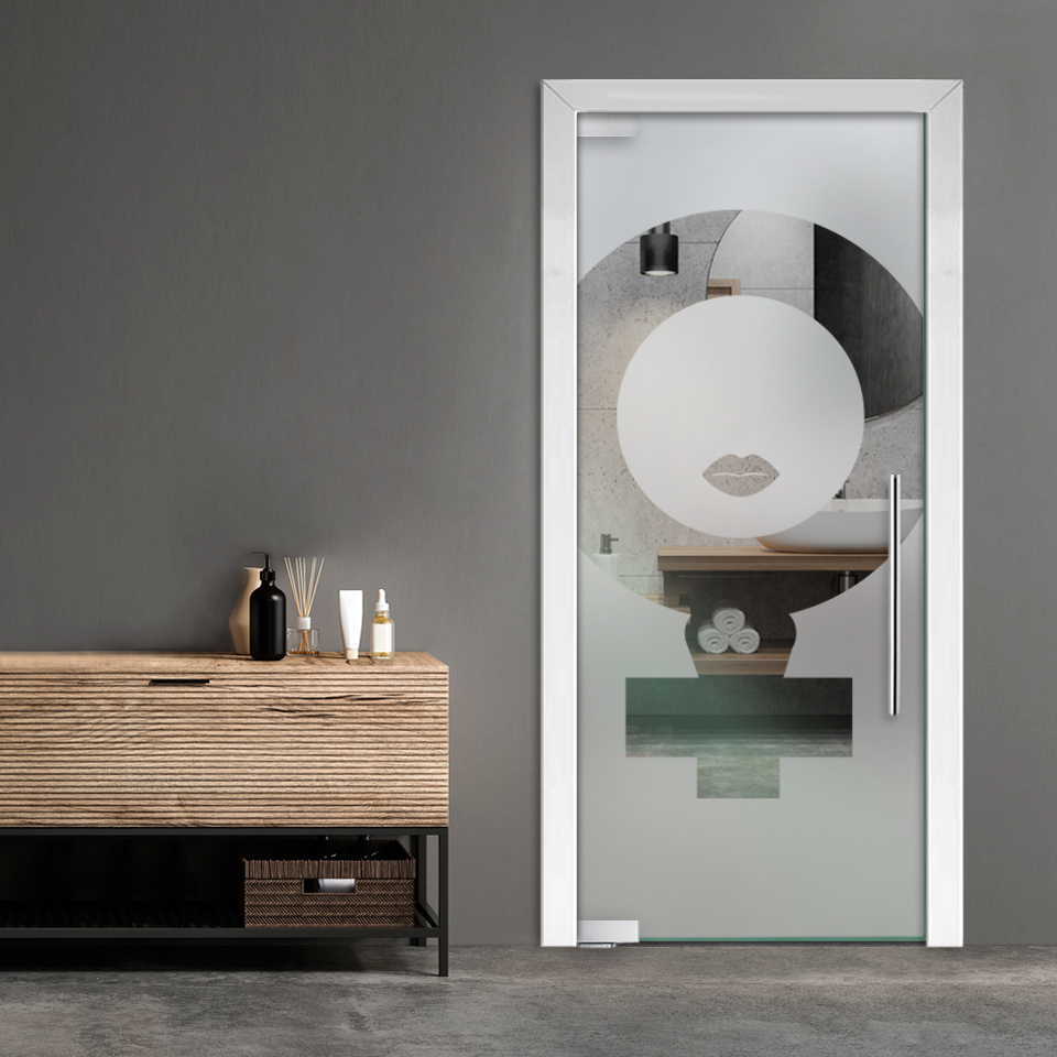 Restroom Women Pivot Glass Door