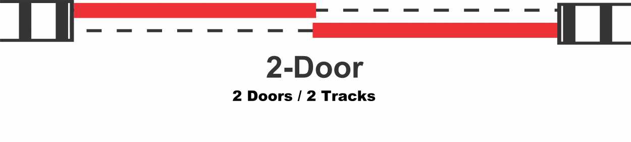 2 Leaf Flush Sliding Wooden Bypass Closet Door HSSB-4091