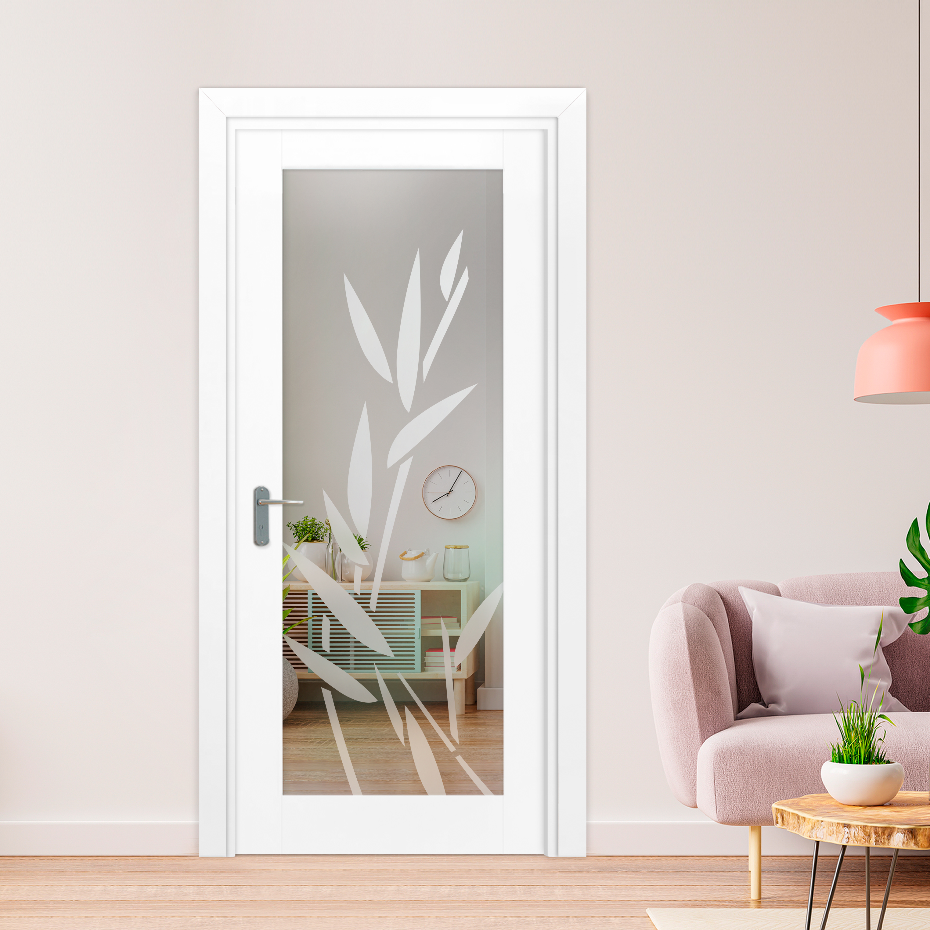 1 Lite Interior Door with Glass Insert (Model 1LID-0006 Non-Private)