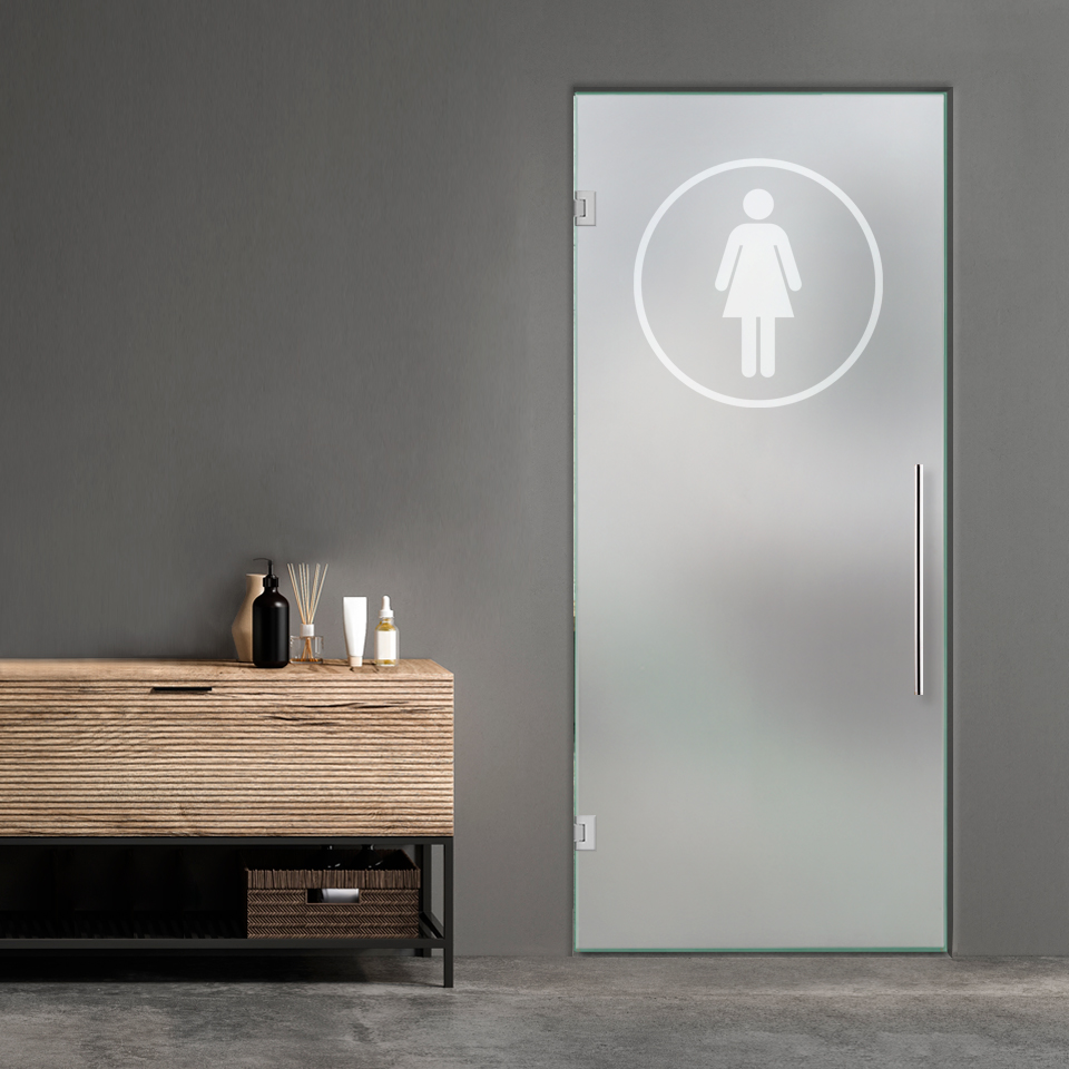 Restroom Swing Glass Door (Women)