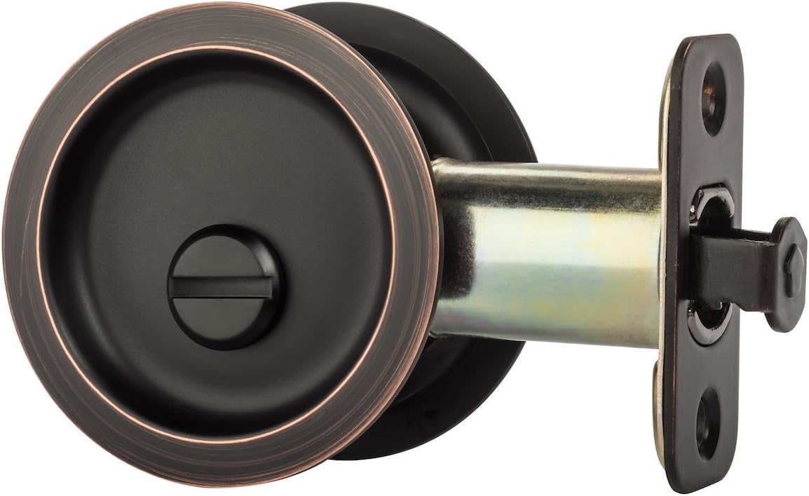 Round Privacy Lock for Pocket Doors