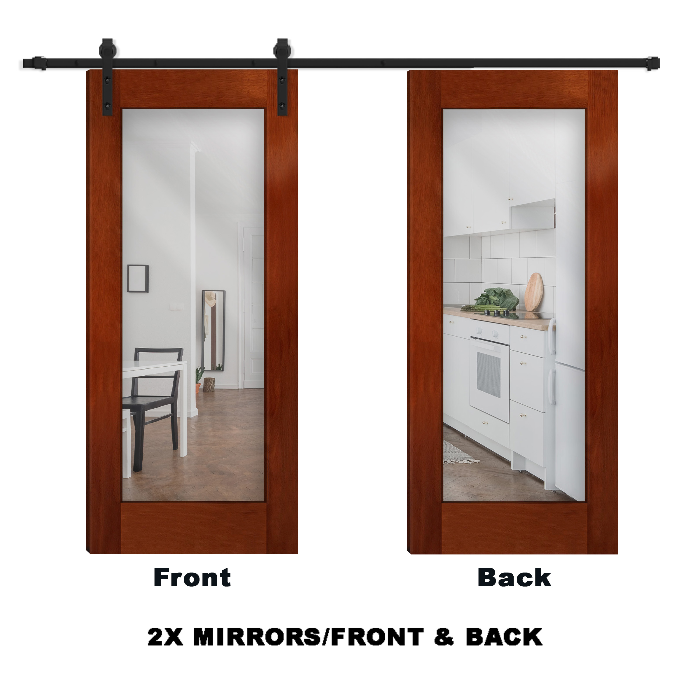 2X Mirrors/ Front & Back
