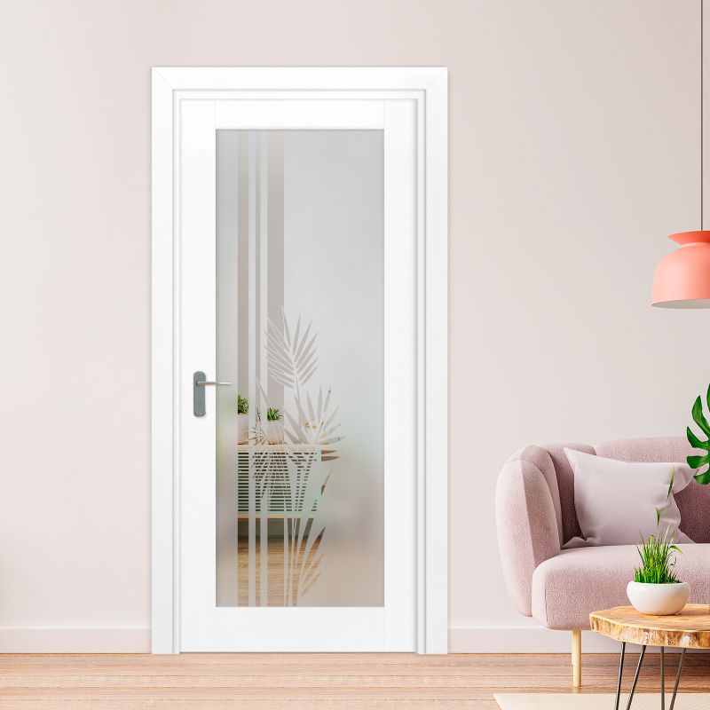 1 Lite Interior Door with Glass Insert (Model 1LID-0007 Semi-Private)