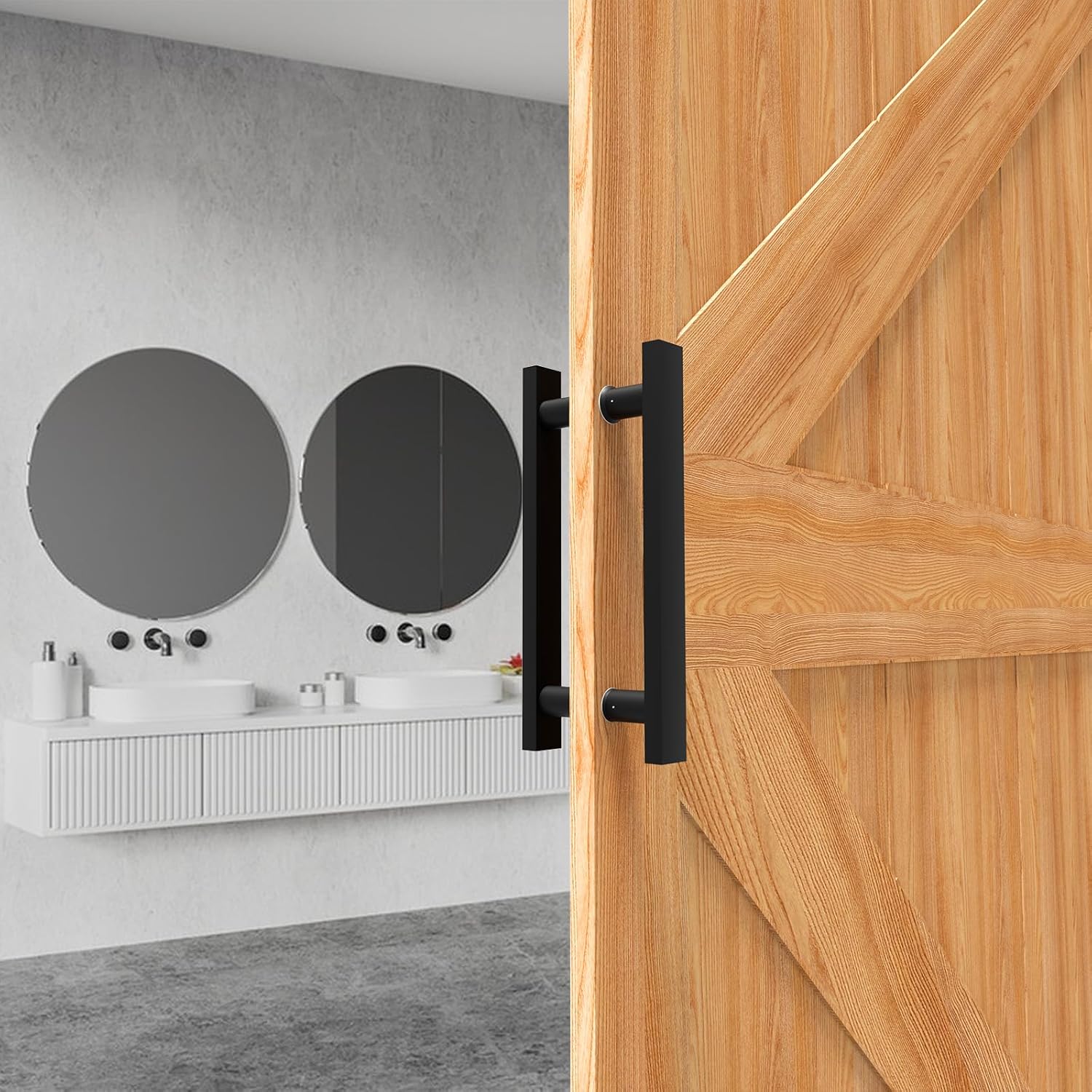 Double-Sided Handle for Wooden Sliding Doors