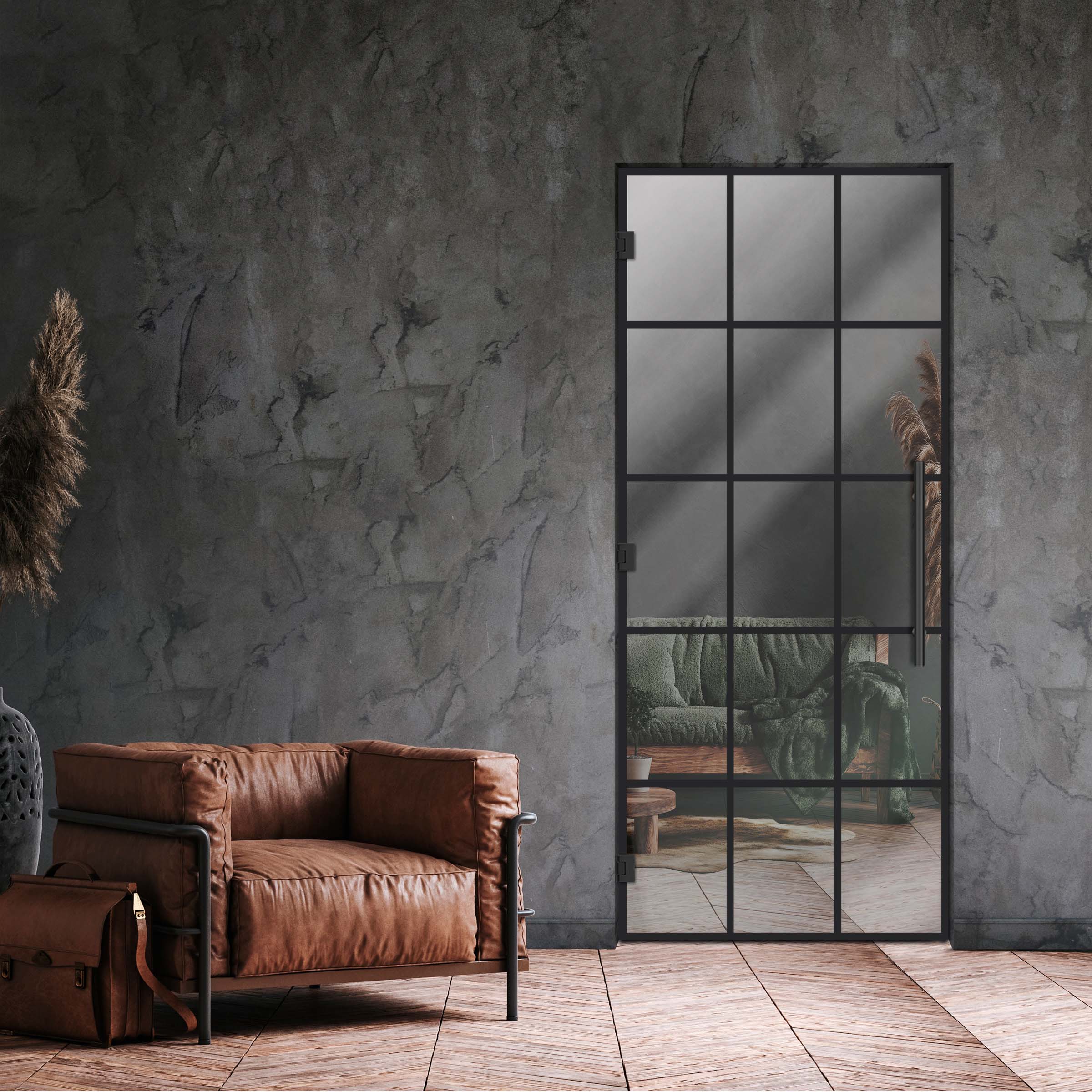 Swing Glass Door Industrial & Loft Style SD-4189