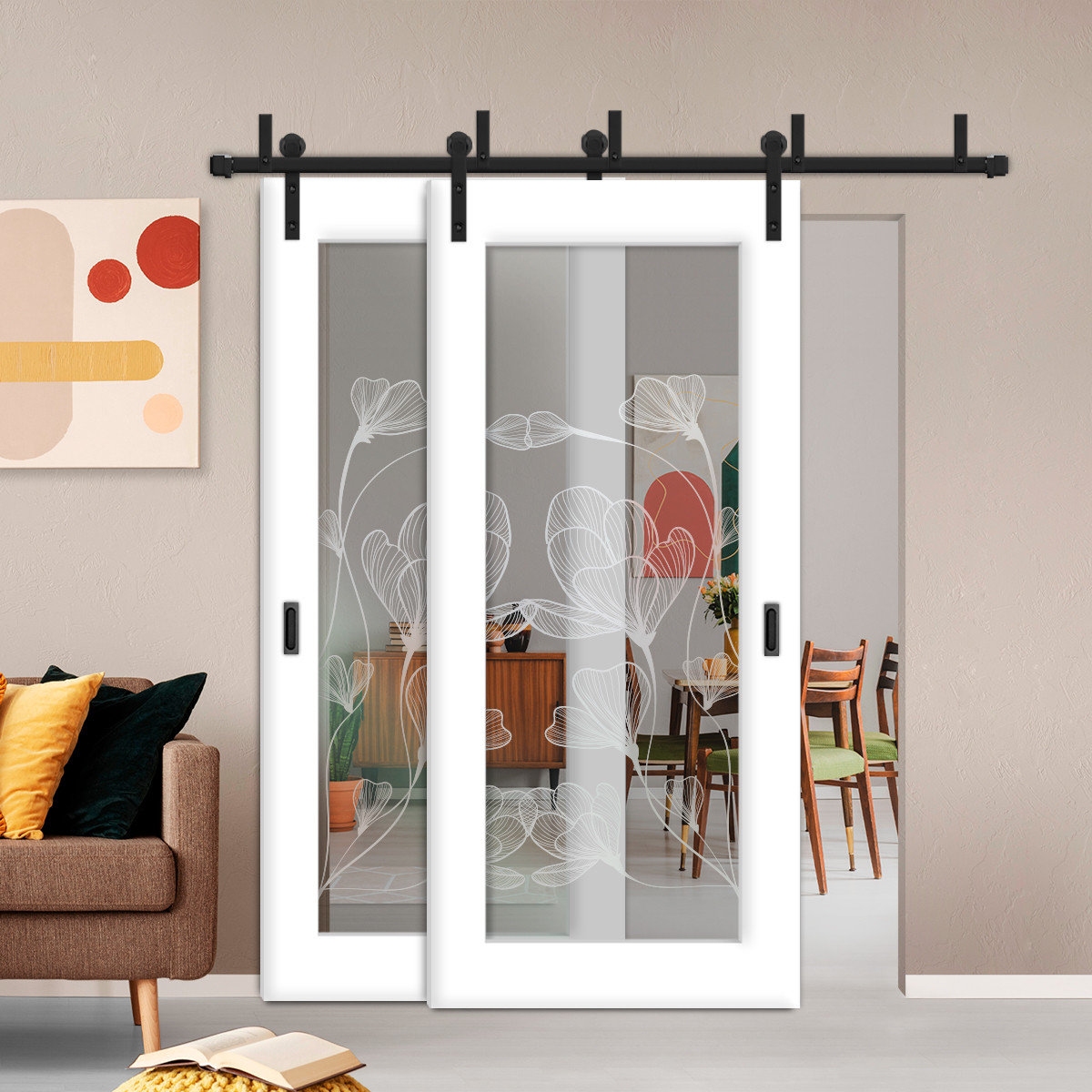 Sliding Barn Bypass Door (Model BGD-0021 Non-Private)