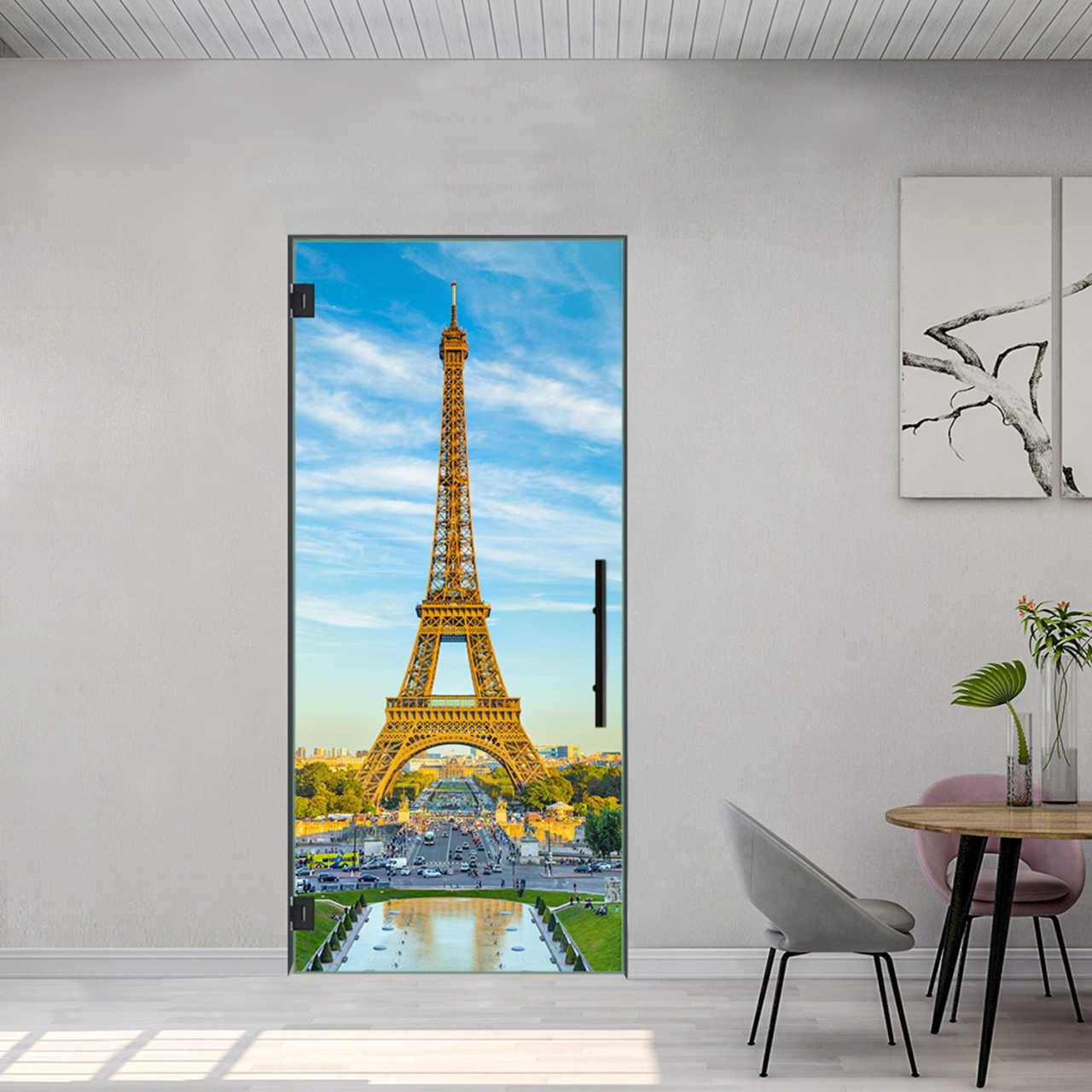 (New York Manhattan) Digital Printing Swing Glass Door DPSD-5499