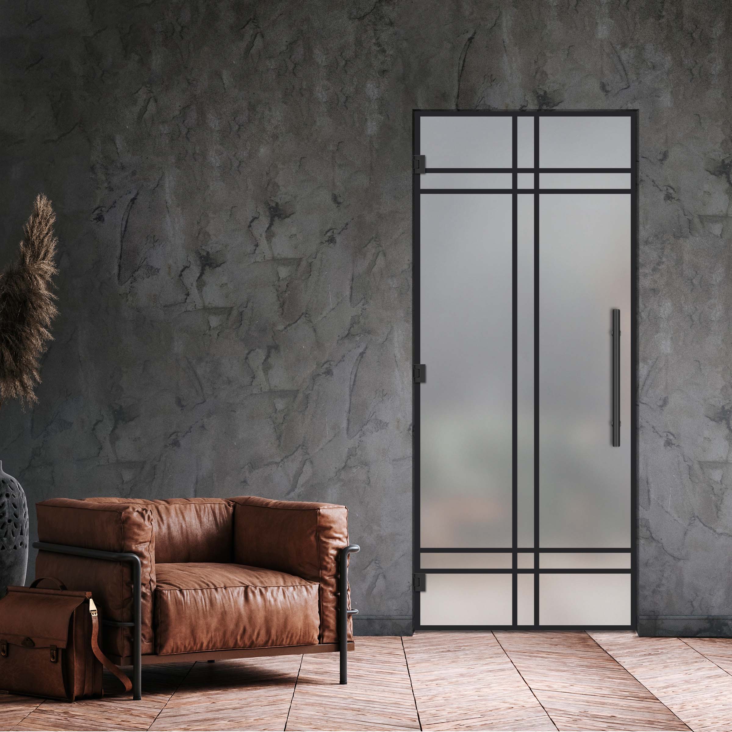 Swing Glass Door Industrial & Loft Style SD-4196