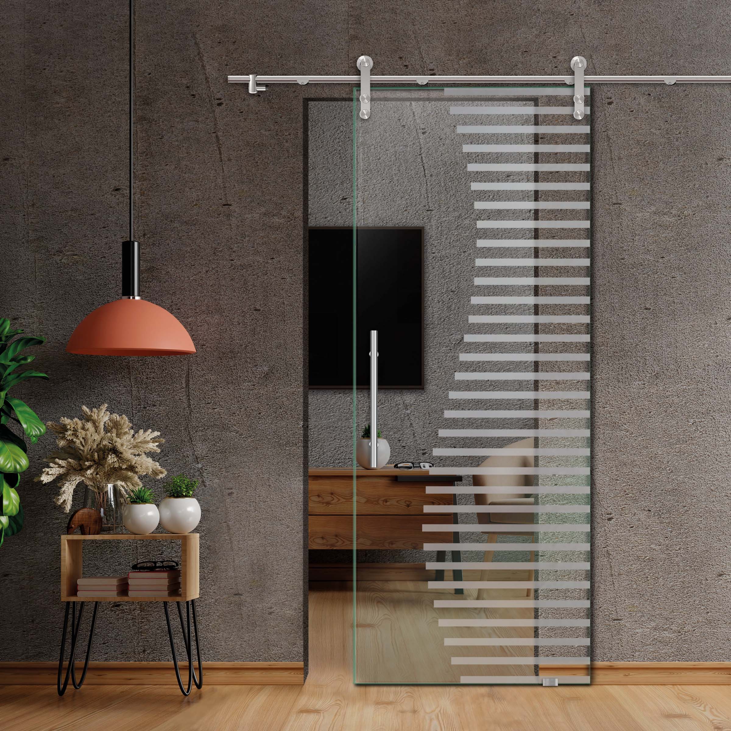 Sliding Glass Barn Door (Non-private)