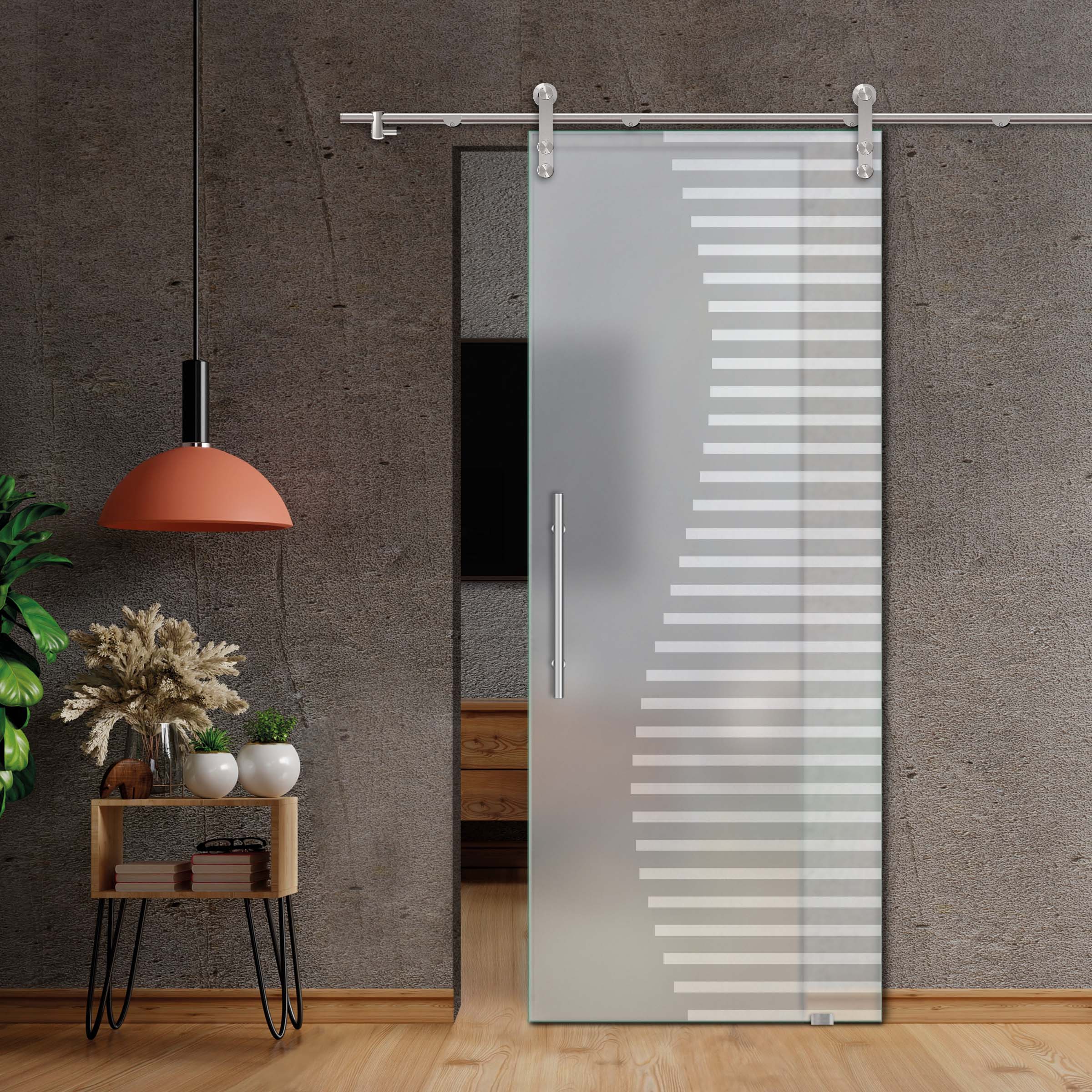 Sliding Glass Barn Door (Full-private)