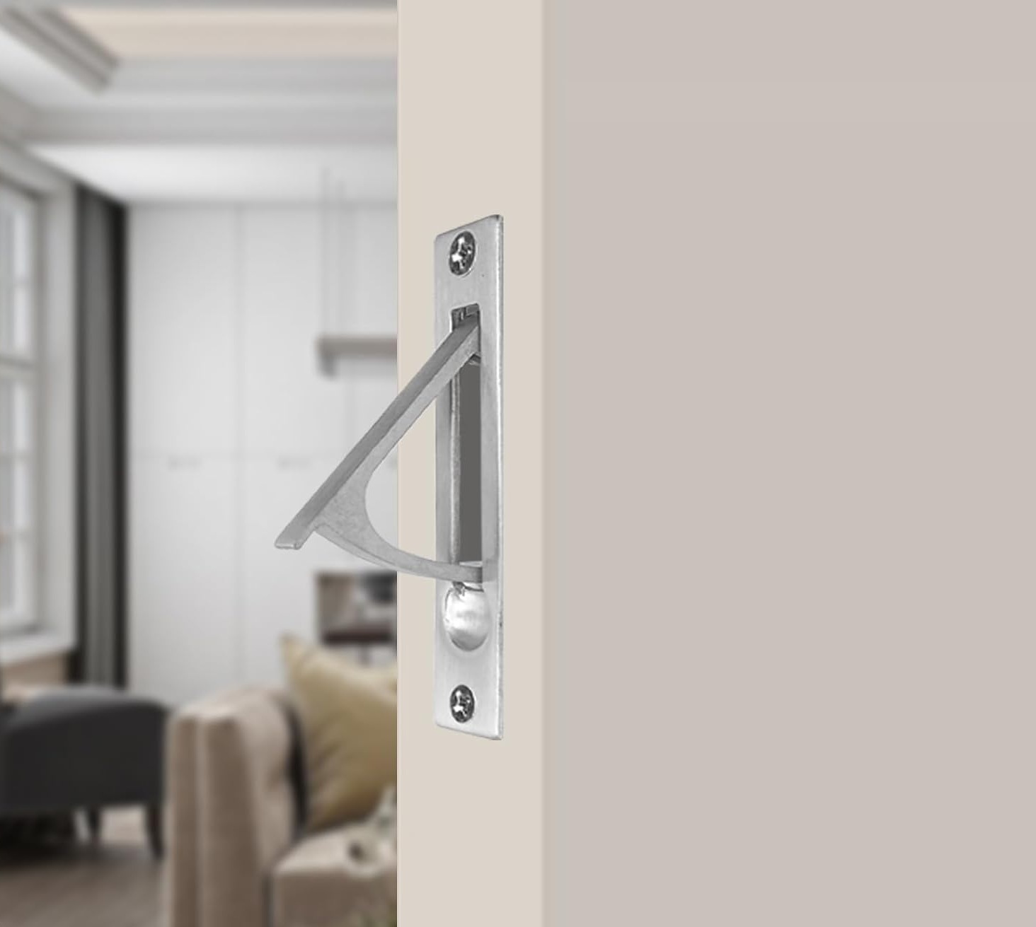 Pocket Door Lock with Edge Pull