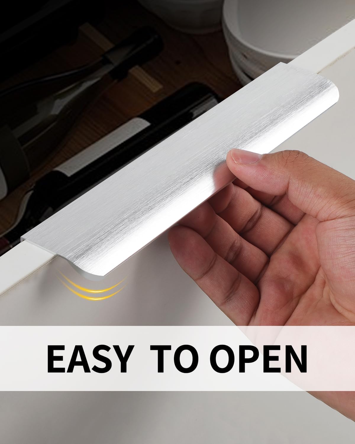 Minimalist Adhesive Door Handle For Modern Doors