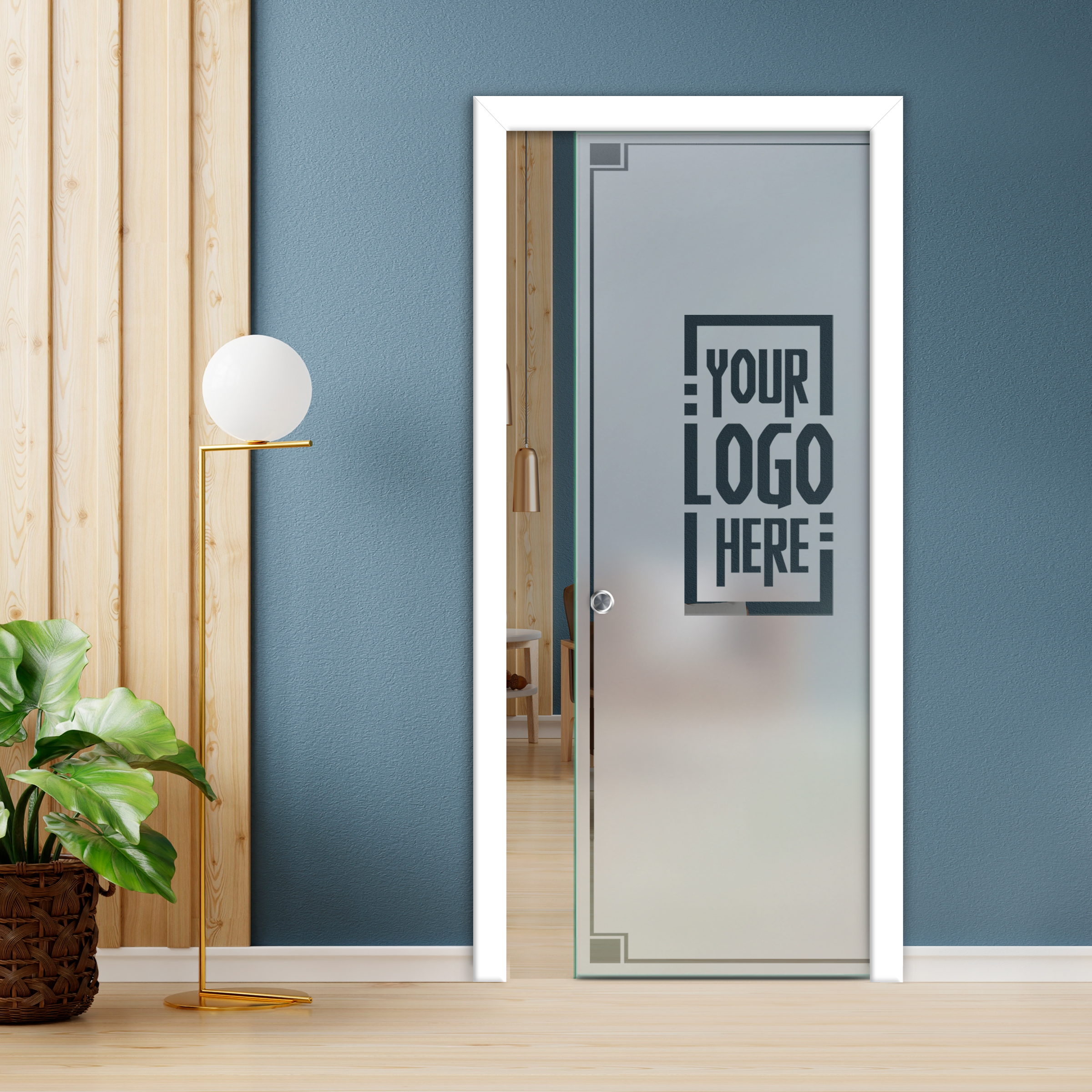 Pocket Sliding Glass Door (Semi-private) Recessed Grip