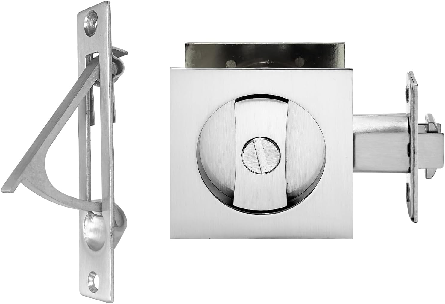 Pocket Door Lock with Edge Pull