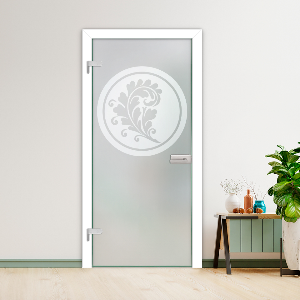 Hinged Glass Door (Model HGD-H+H-0015 (Full-Private)