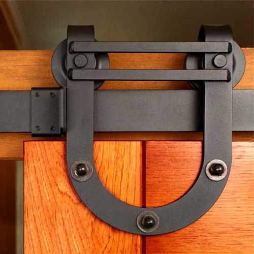 Carbon Steel Sliding Wood Barn Door Hardware Kit SH-CA-0769