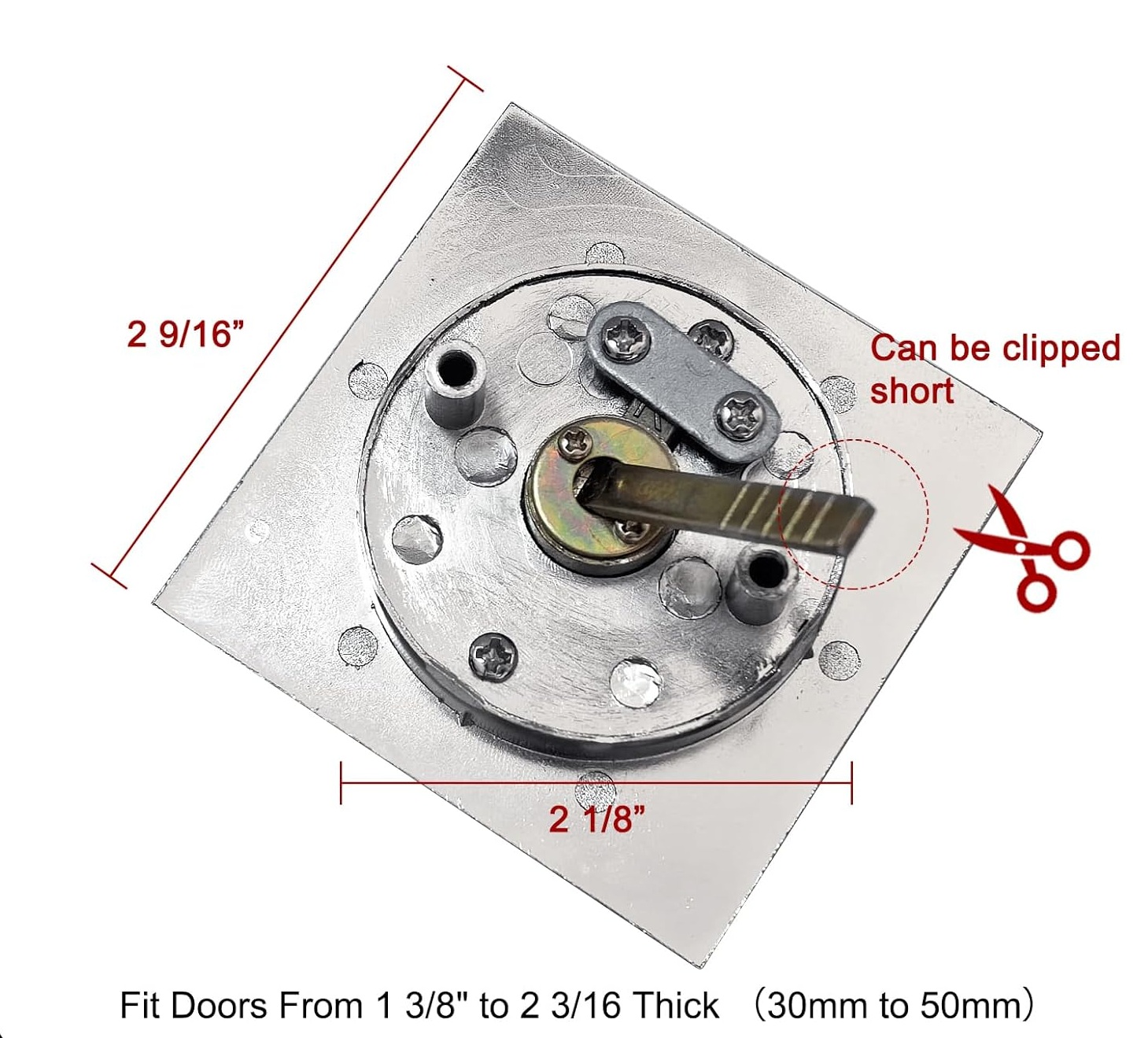 Pocket Door Lock with Edge Pull