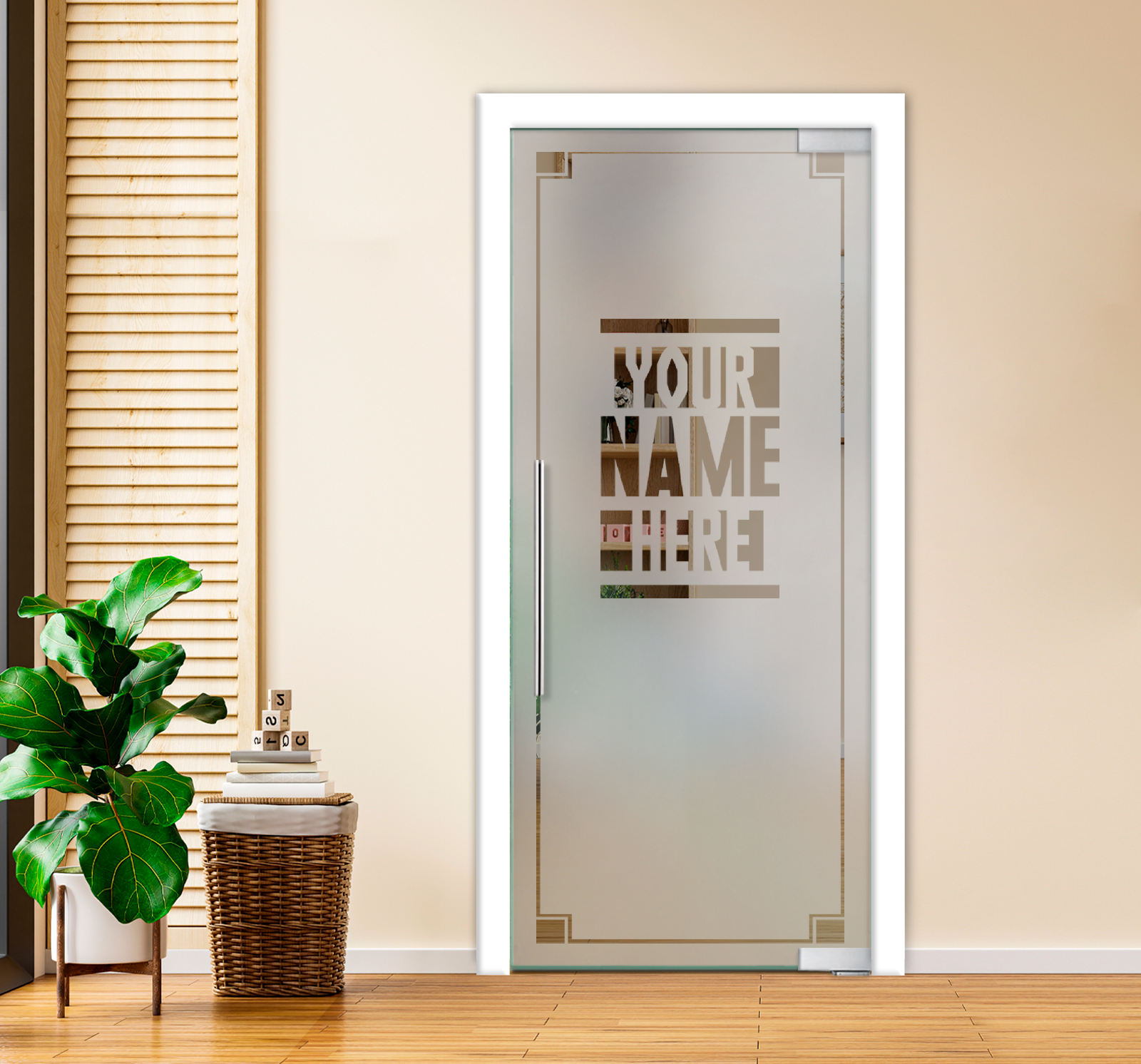 Pivot Glass Doors (Semi-private) T-Handle