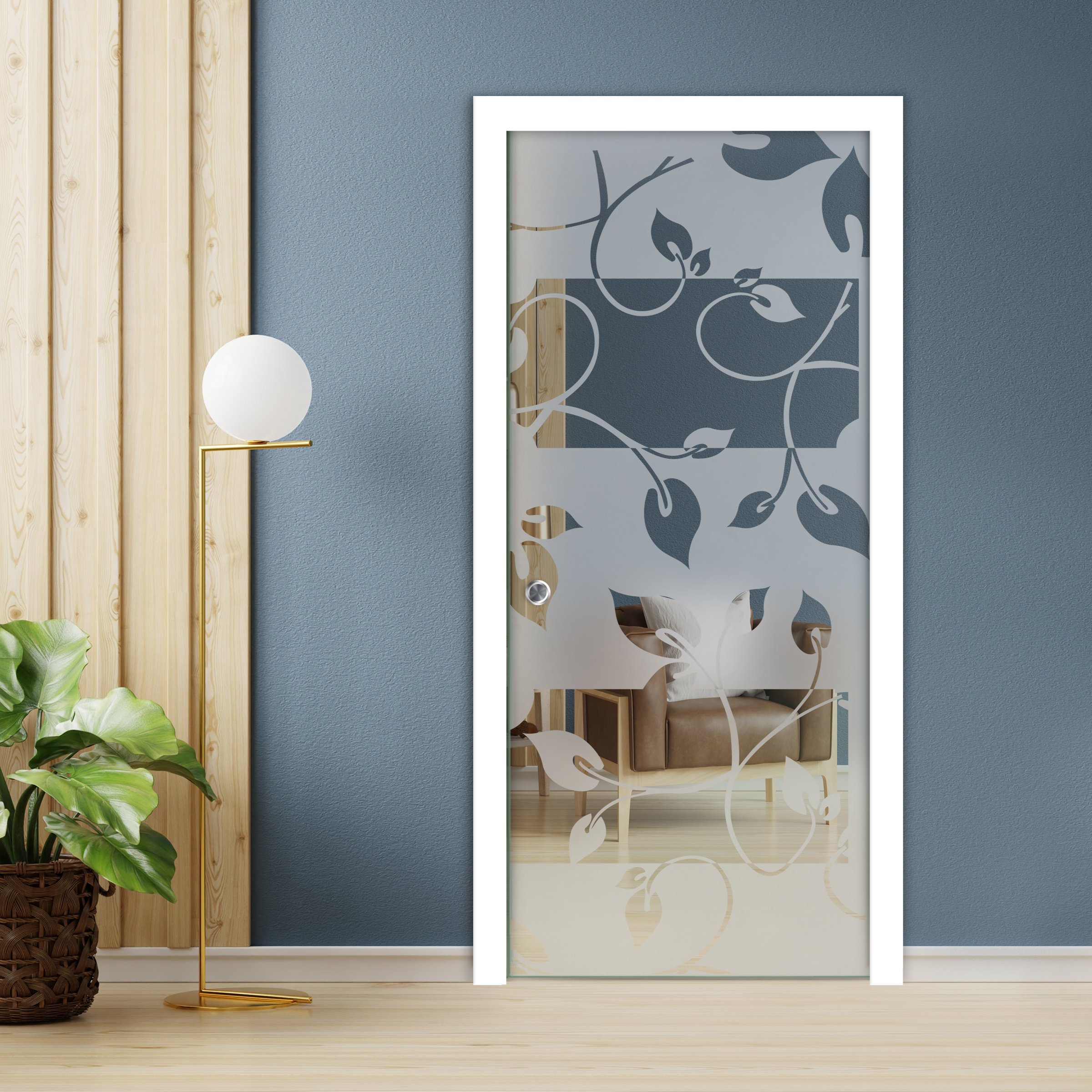 Pocket Glass Barn Door (Model PSGD-0071 Semi-Private)