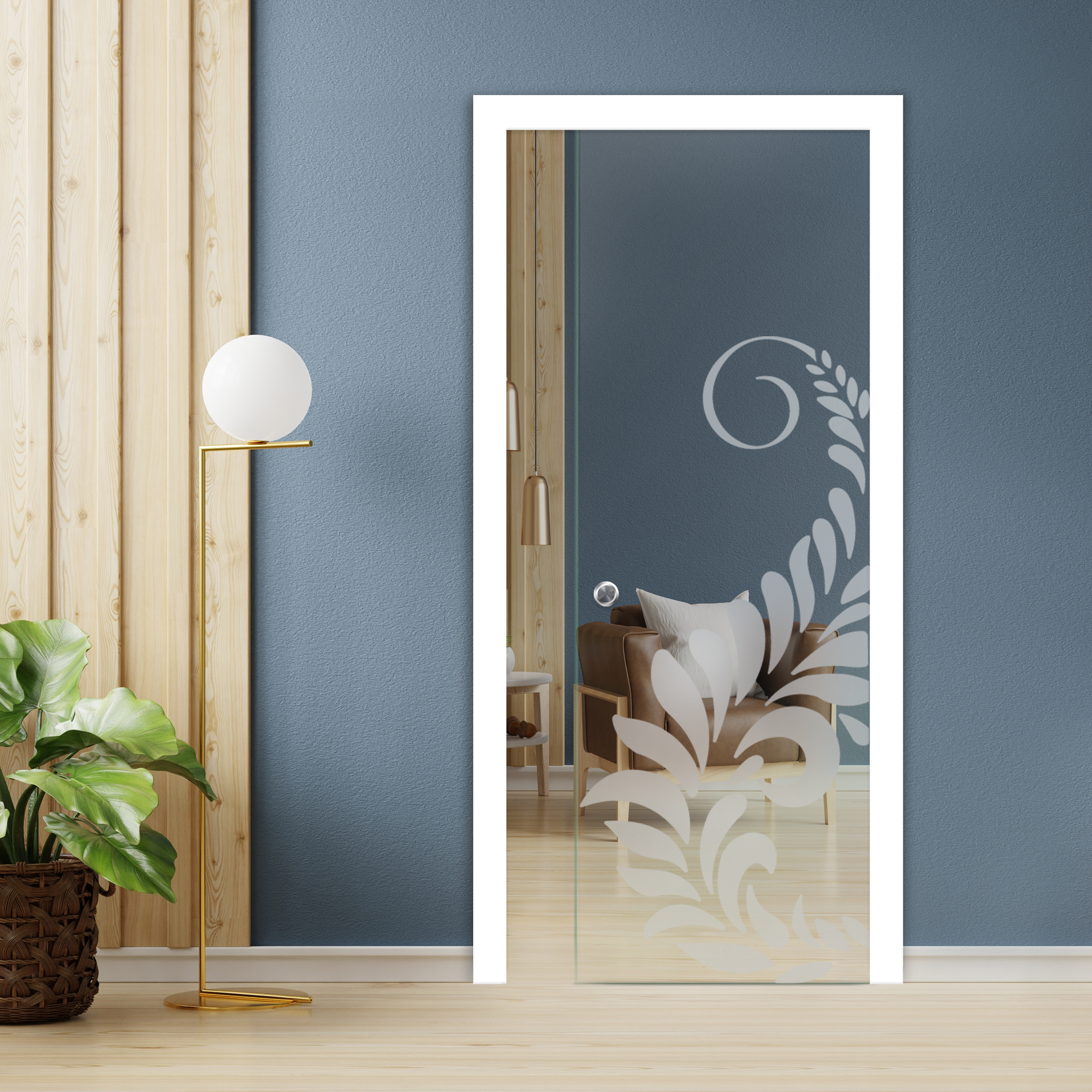 Pocket Glass Barn Door (Model PSGD-0096 Non-Private)