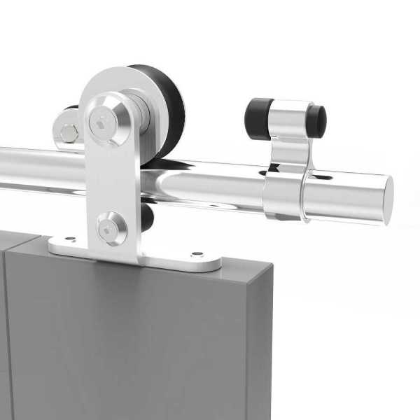 Stainless Steel Sliding Wood Barn Door Hardware Kit SH-SS-2532