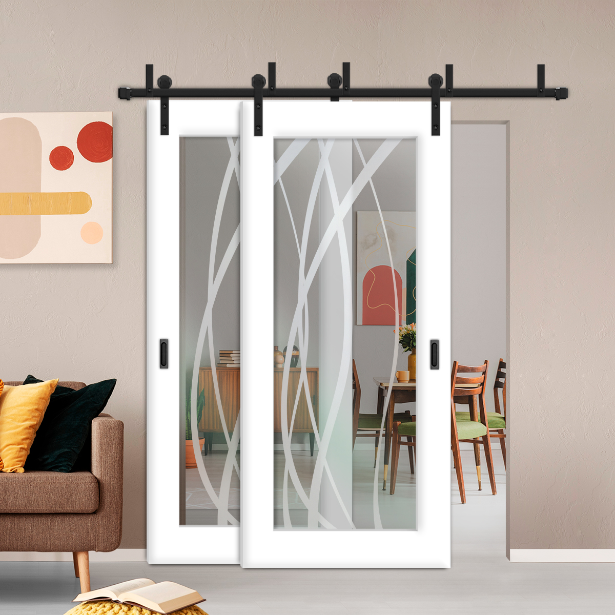 Sliding Barn Bypass Door (Model BGD-0012 Non-Private)