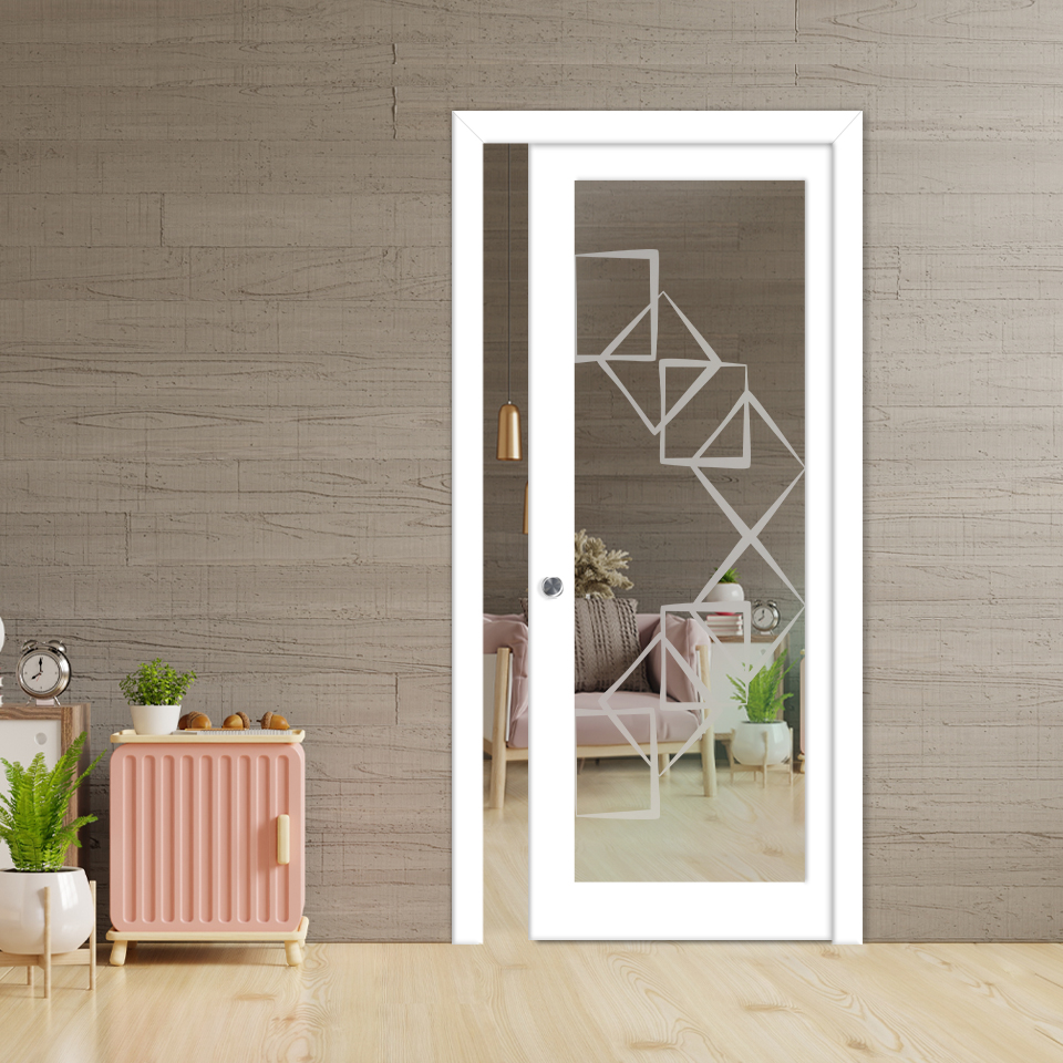 Glass Barn Door (Non-Private)_Recessed Grip Handle