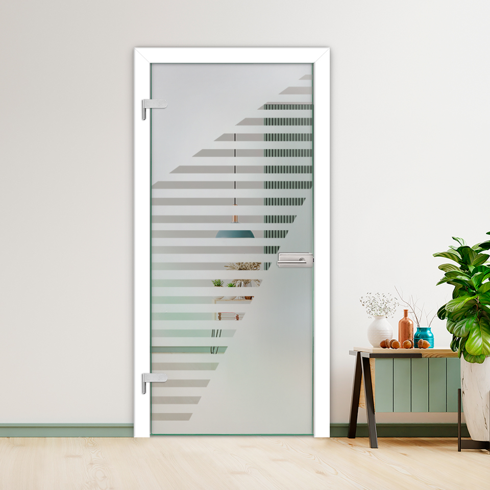 Hinged Glass Door HGD-H+H-0007 (semi-Private)